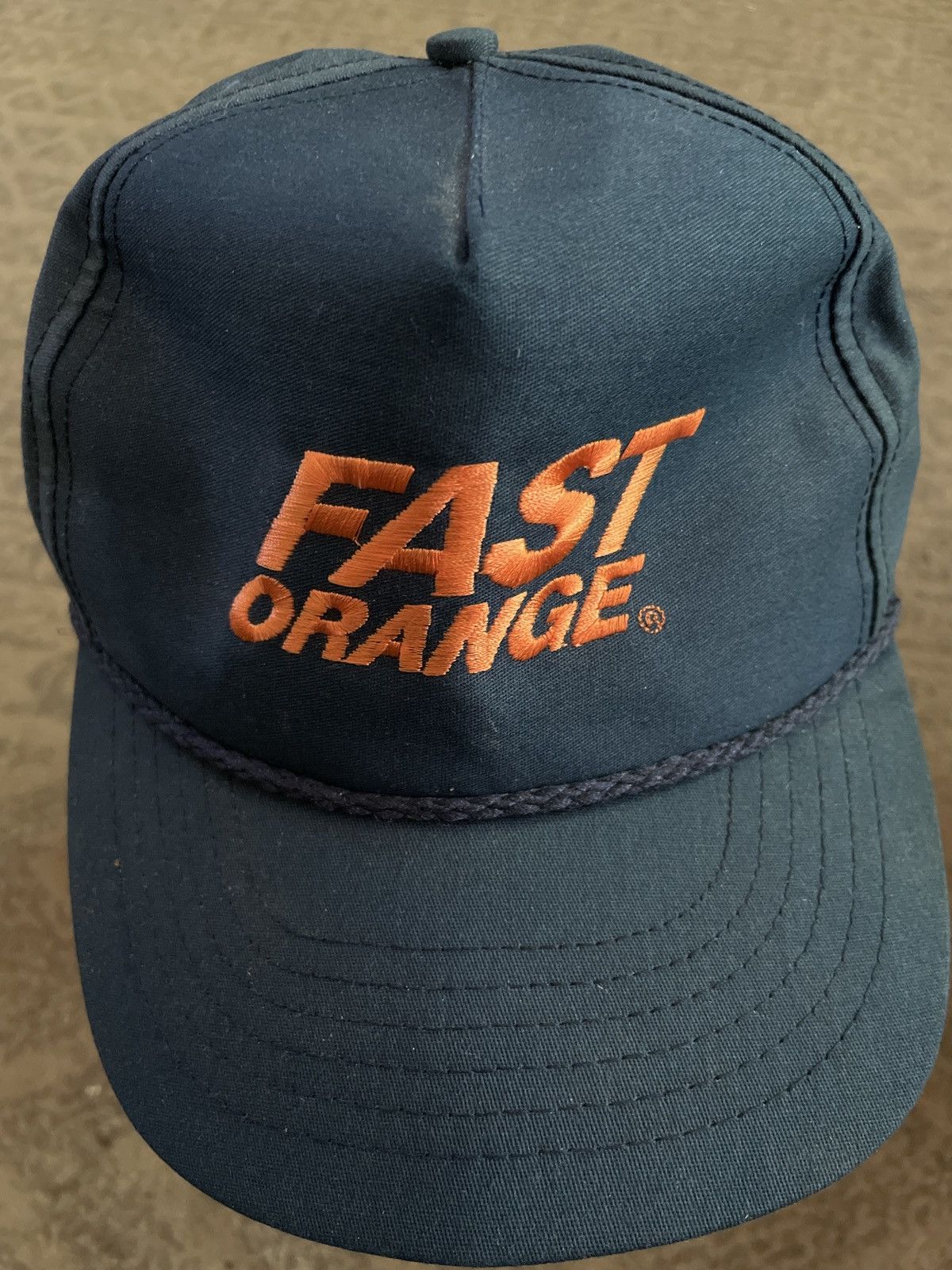 Vintage FAST ORANGE HAT roped Strapback vintage cap hand cleaner vtg Size ONE SIZE - 1 Thumbnail