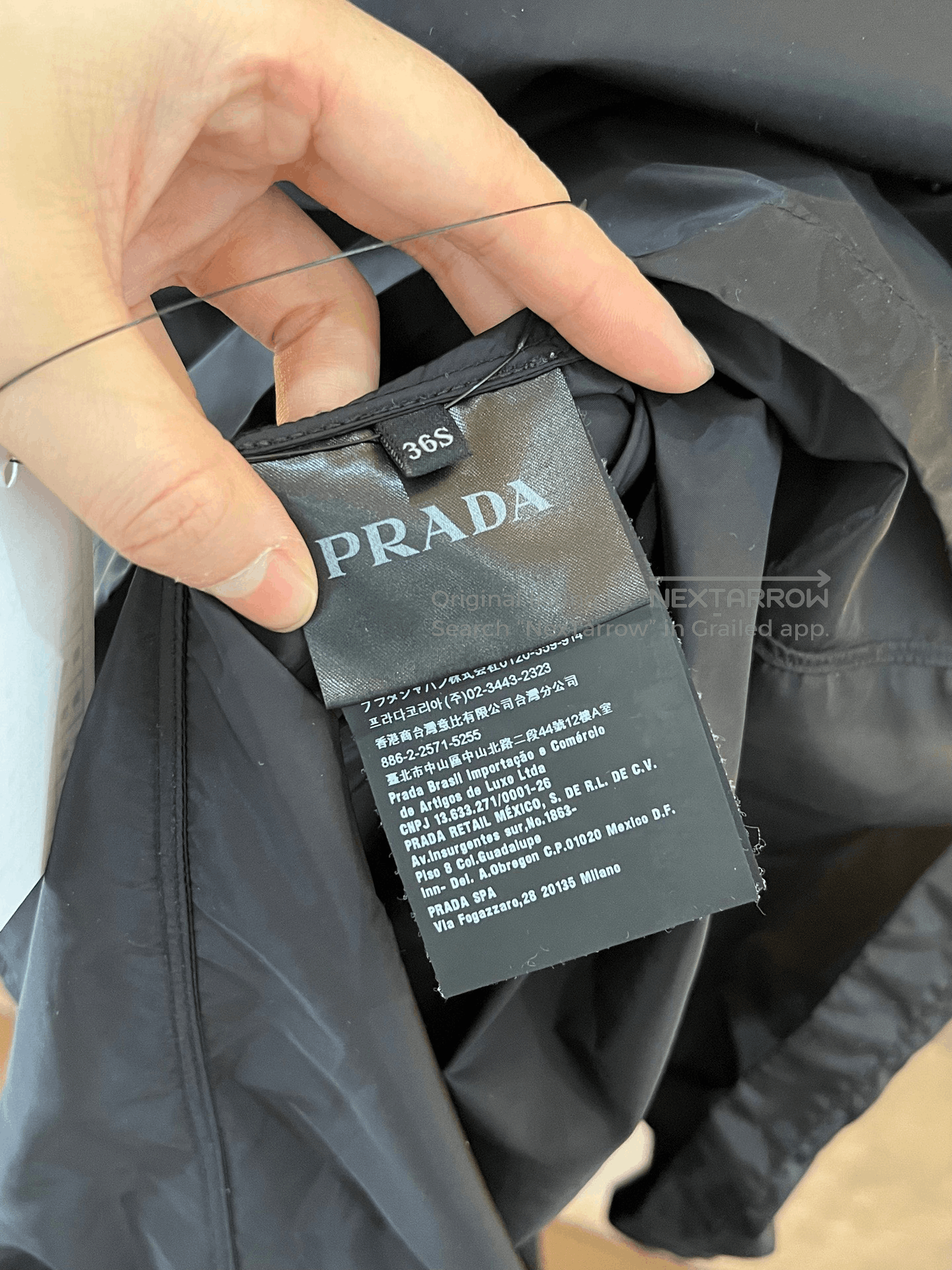 Prada Prada Cotton Triangle Logo Nylon Coat/ Size XS / US 0-2 / IT 36-38 - 4 Thumbnail