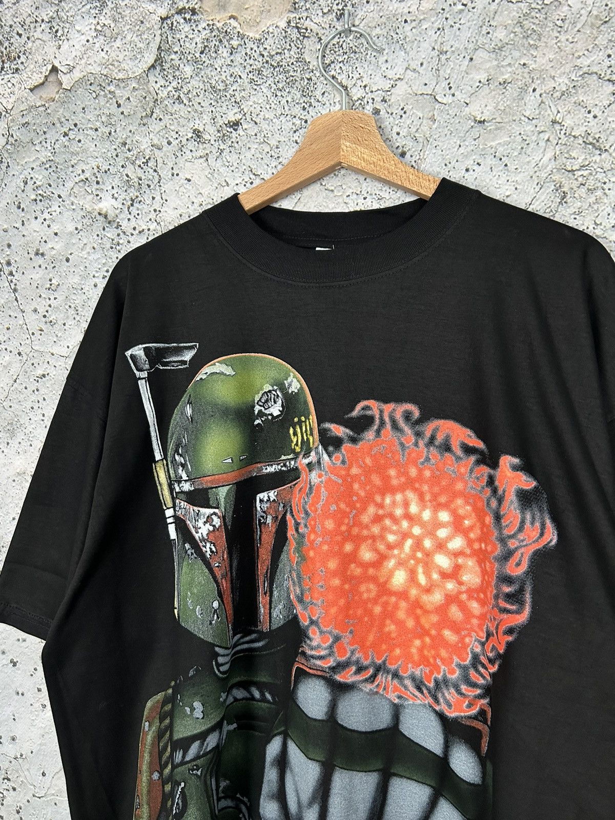 Star Wars Vintage Boba Fett 90s Star Wars Movie Graphic Tee Rare Hype Size US XL / EU 56 / 4 - 3 Thumbnail
