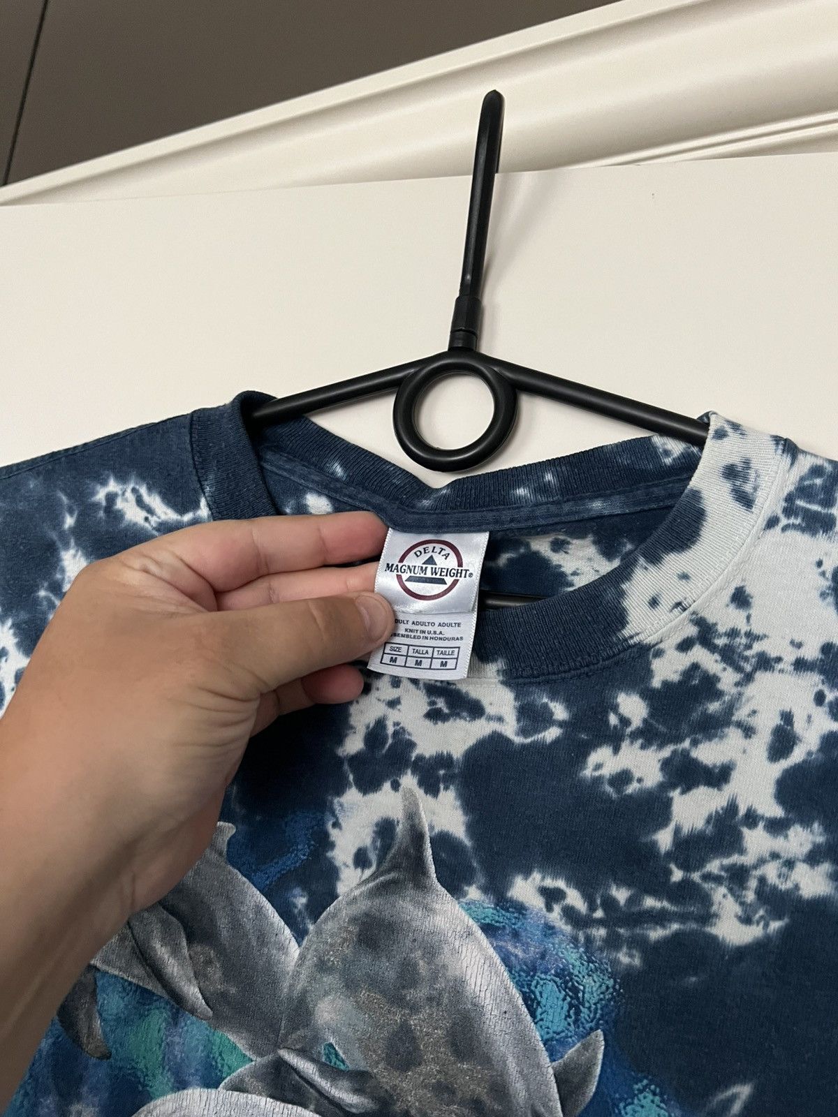 Delta Vintage 90s Dolphins Ocean T-Shirt Tie Dye Size US M / EU 48-50 / 2 - 8 Thumbnail