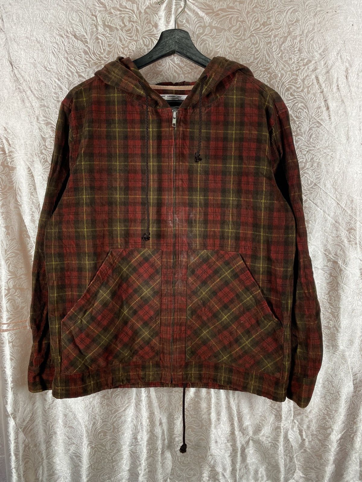 Number (N)ine Invincible x Number (N)ine Plaid Hooded Jacket Zip Hoodie Size US L / EU 52-54 / 3 - 3 Thumbnail
