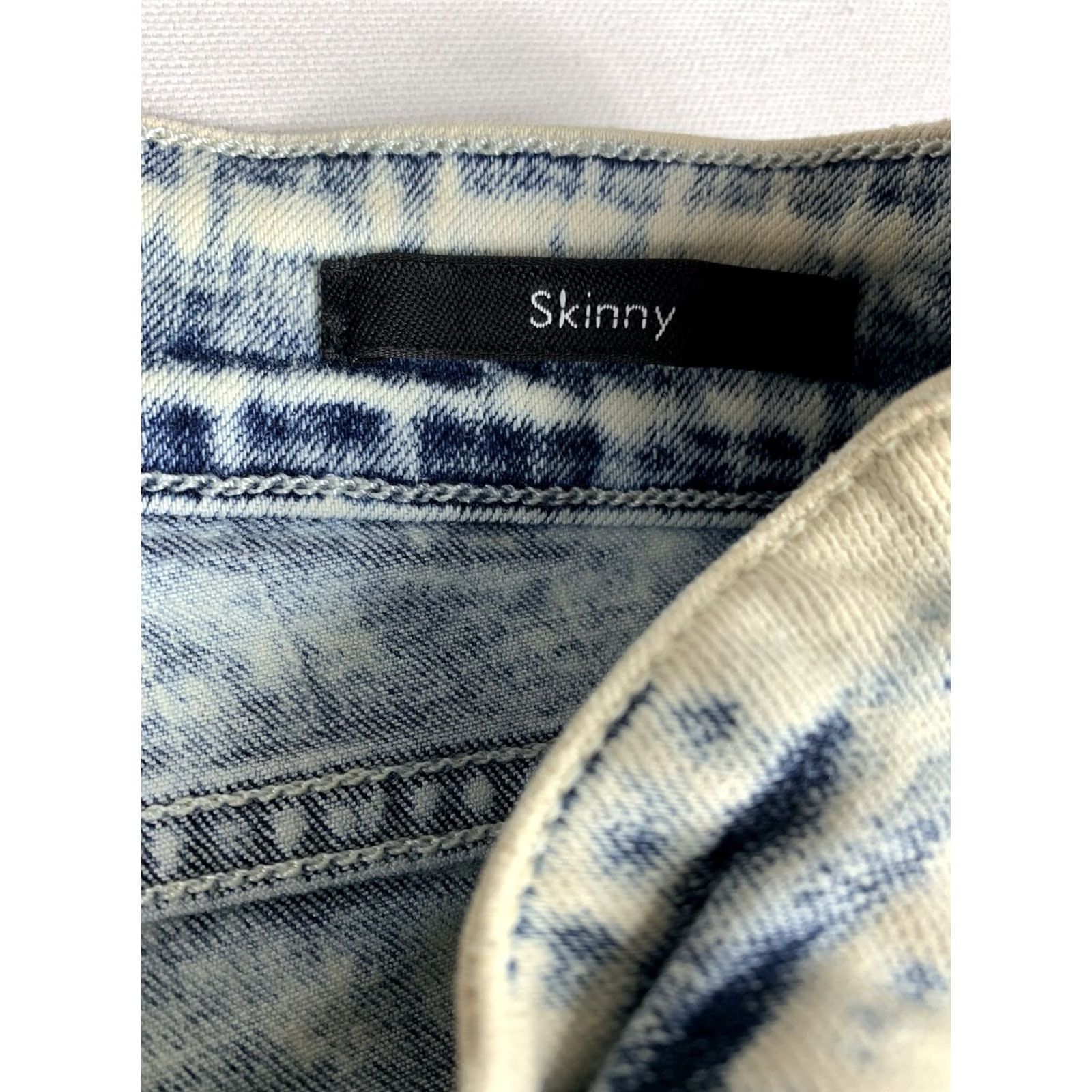 Vintage Denimocracy Skinny Jeans Womens Size 30 Blue Acid Wash 30x30 Size 30" / US 8 / IT 44 - 4 Thumbnail