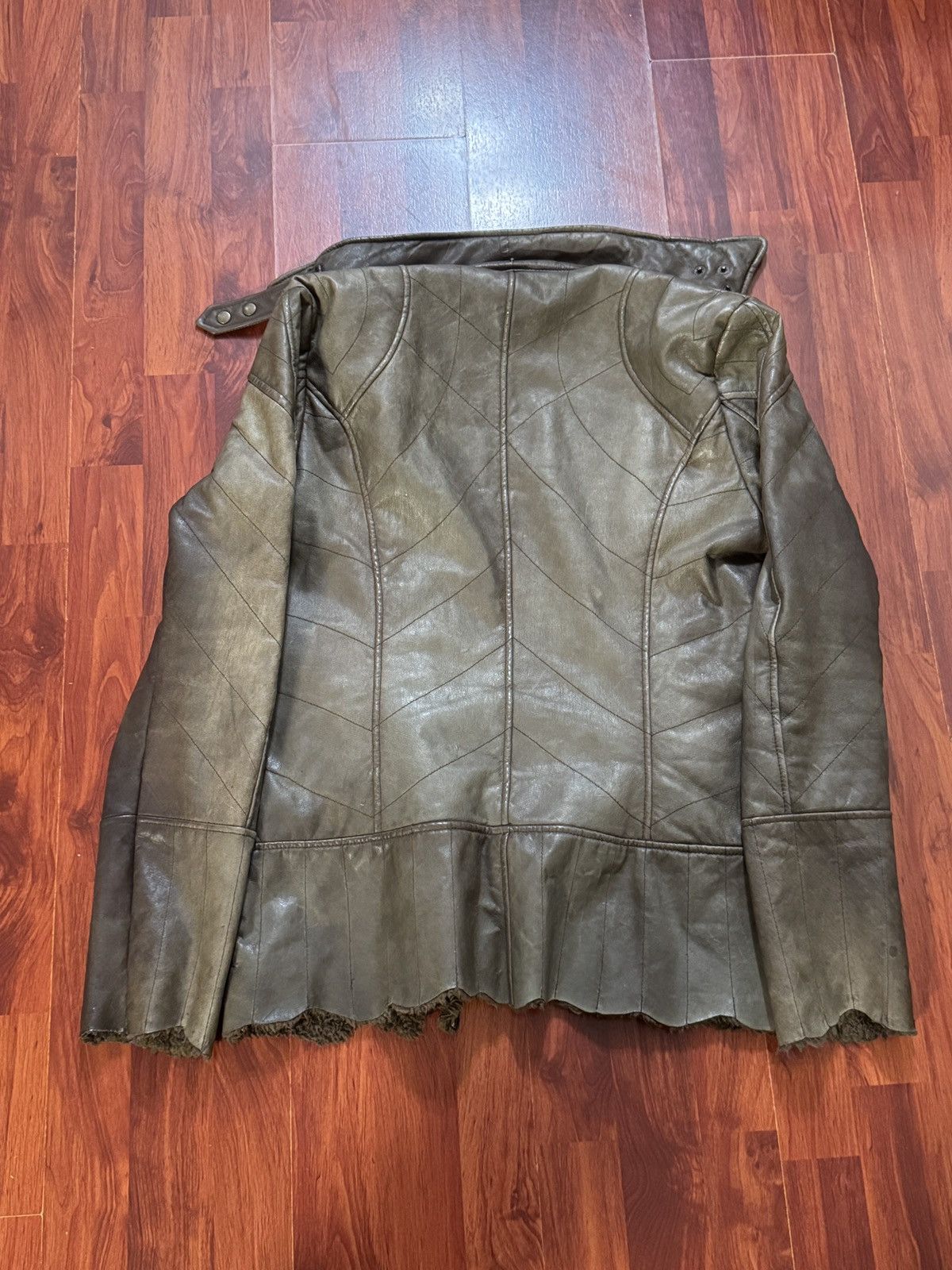 Obelisk Obelisk deerskin and raccoon fur leather jacket size L Size US L / EU 52-54 / 3 - 3 Thumbnail