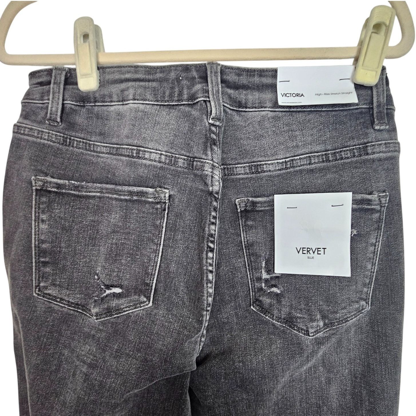 Velvet Vervet Flying Monkey Womens Victoria Straight Leg Jeans Size 30" / US 8 / IT 44 - 9 Thumbnail