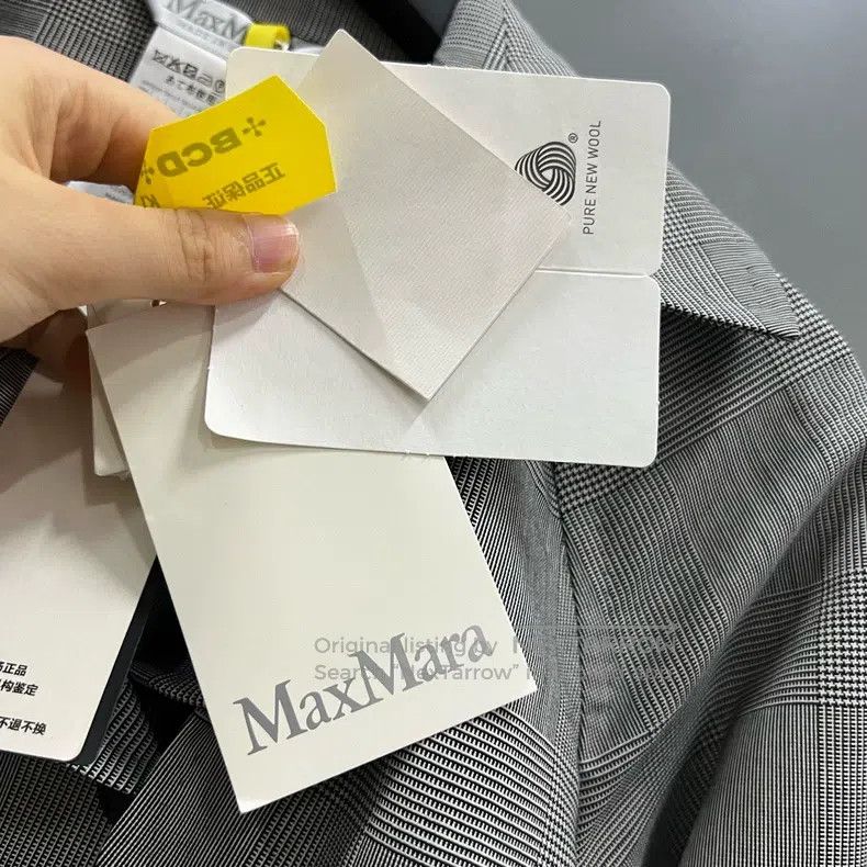 Max Mara Max Mara Grey Checkered Coat Size M / US 6-8 / IT 42-44 - 4 Thumbnail