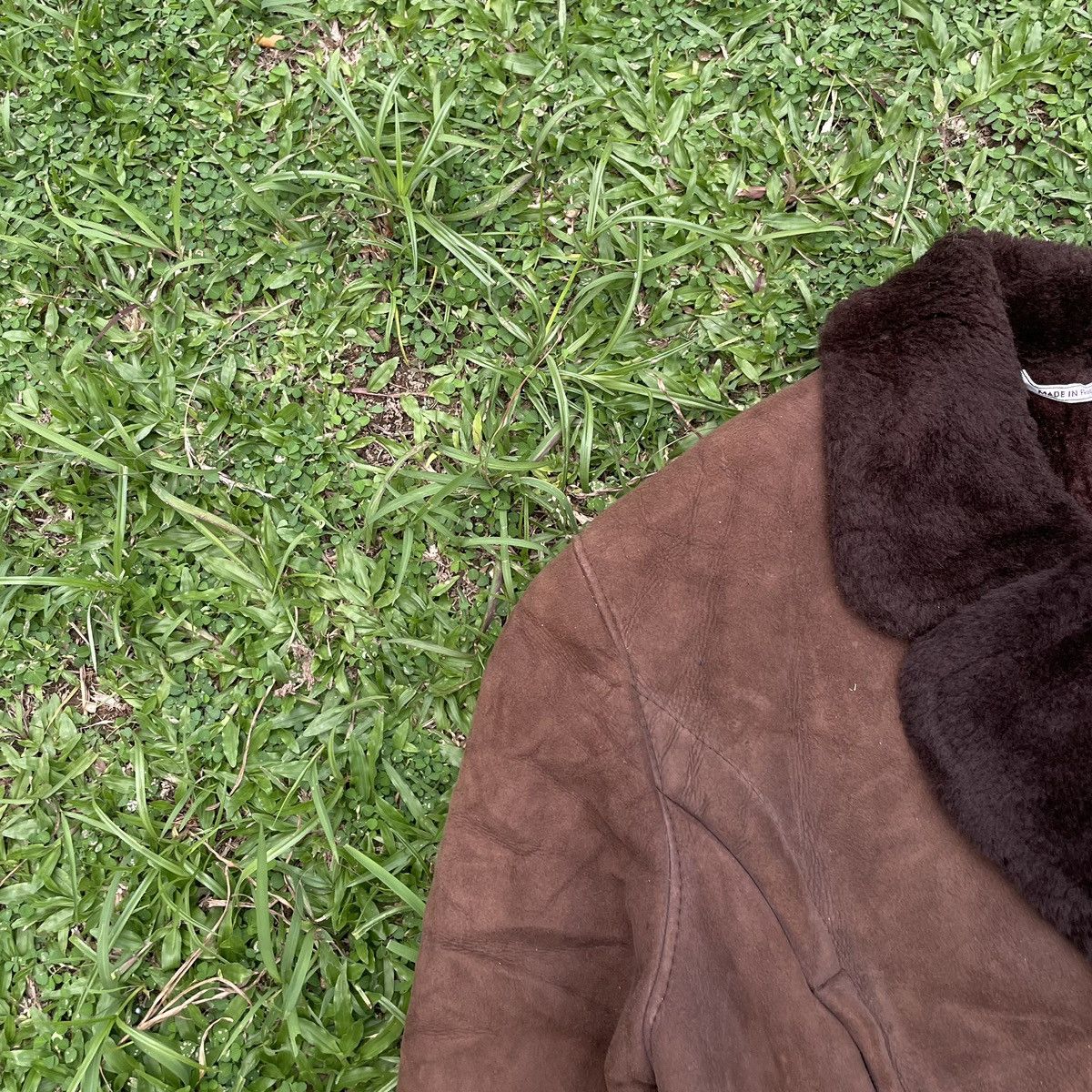 Leather Vintage O’ned Sheepskin Double Collar Biker Jacket Size US S / EU 44-46 / 1 - 5 Thumbnail