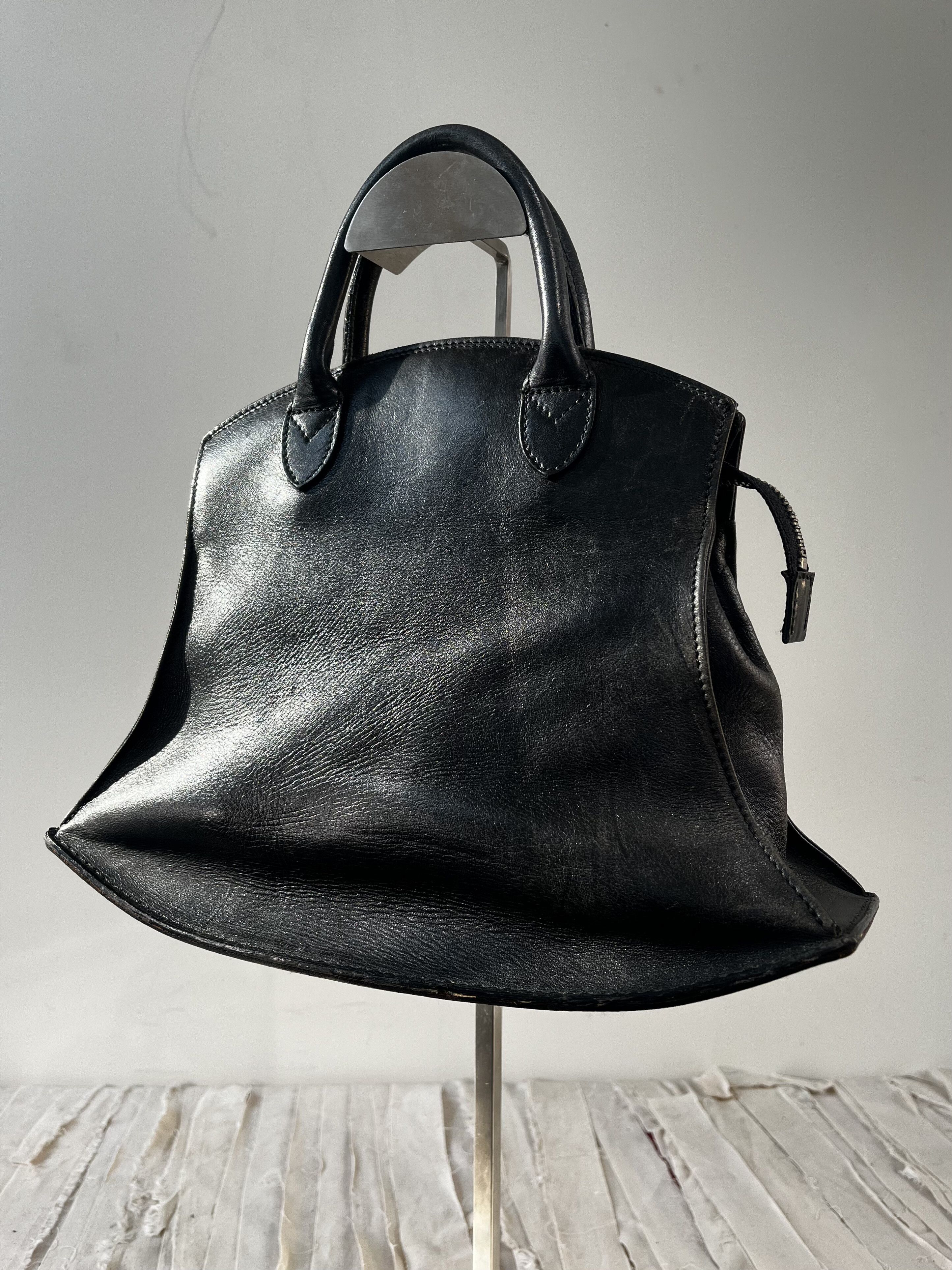 Masaki Matsushima Masaki Matsushima Black Leather Handbag Size ONE SIZE - 1 Thumbnail