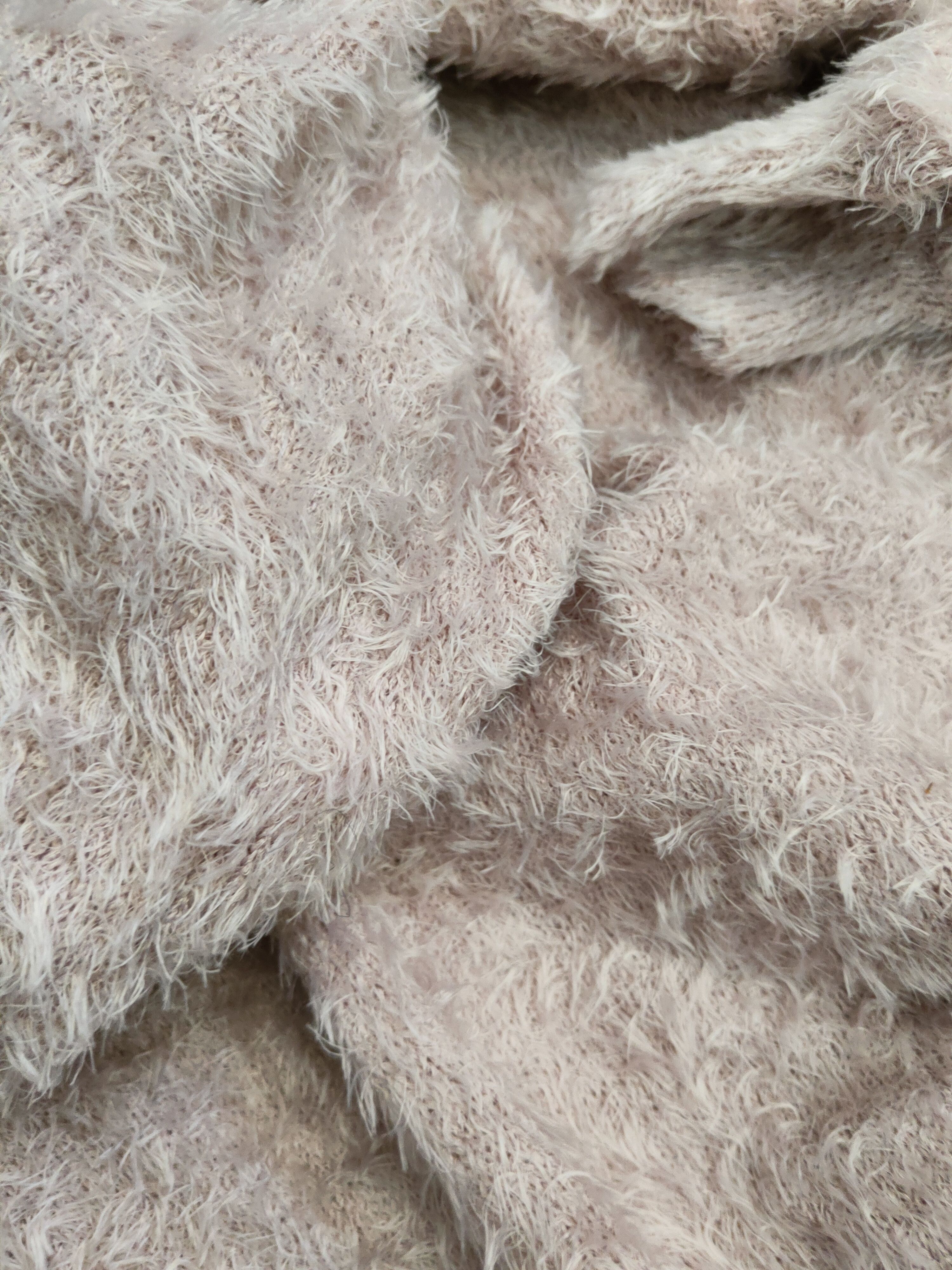 Japanese Brand DL Comfo-strain Soft Pink Fur Mohair Knitwear #46-493 Size M / US 6-8 / IT 42-44 - 11 Thumbnail
