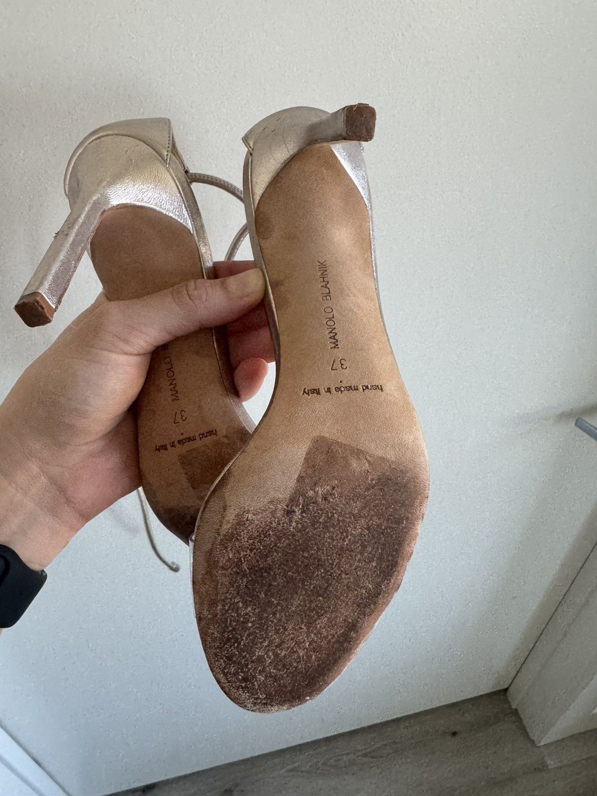 Manolo Blahnik Manolo blahnik heels with ties Size US 7 / IT 37 - 5 Thumbnail