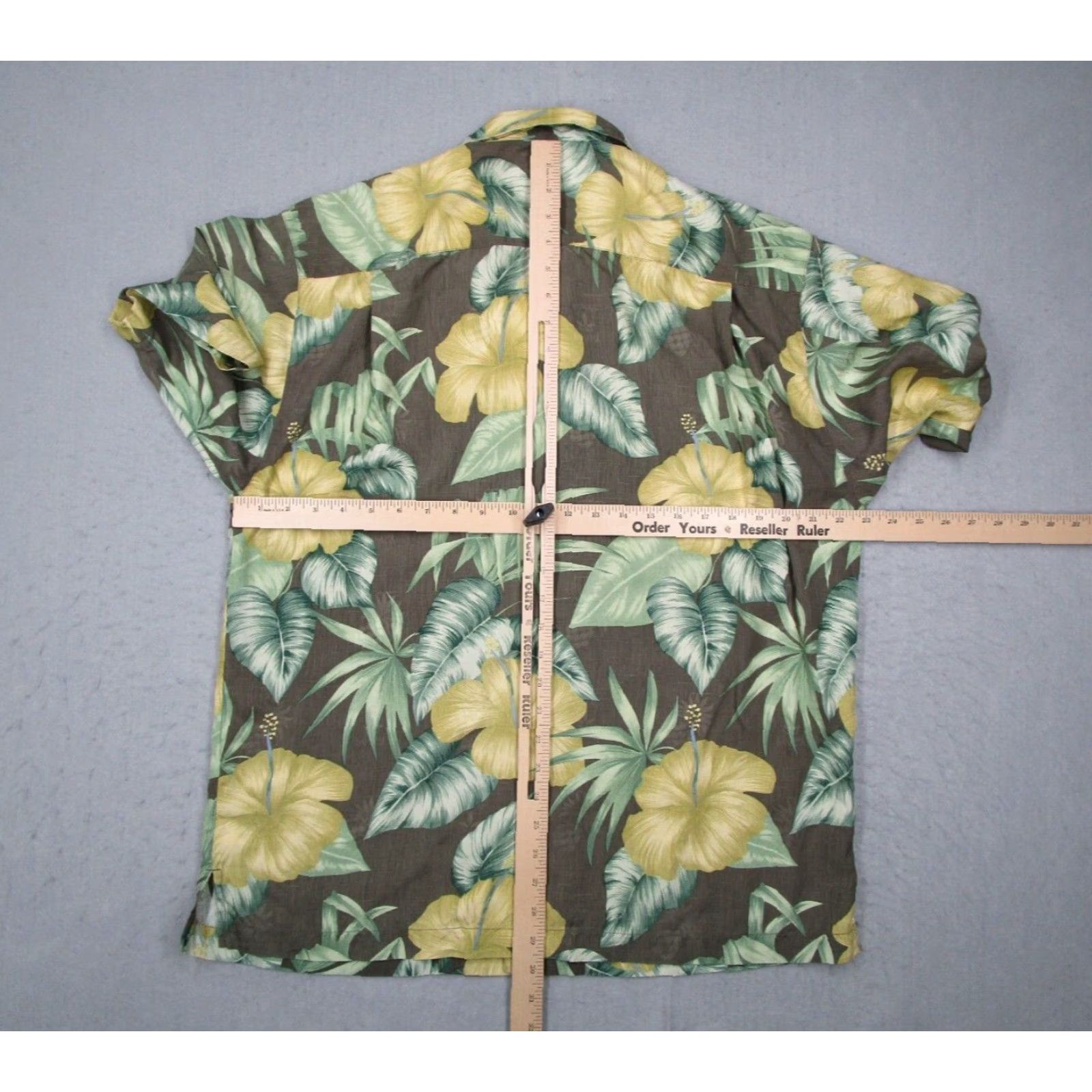 Tommy Bahama Tommy Bahama Shirt Mens Medium Green Hibiscus Camp Button Up Silk Hawaiian Tiki Size US M / EU 48-50 / 2 - 4 Thumbnail