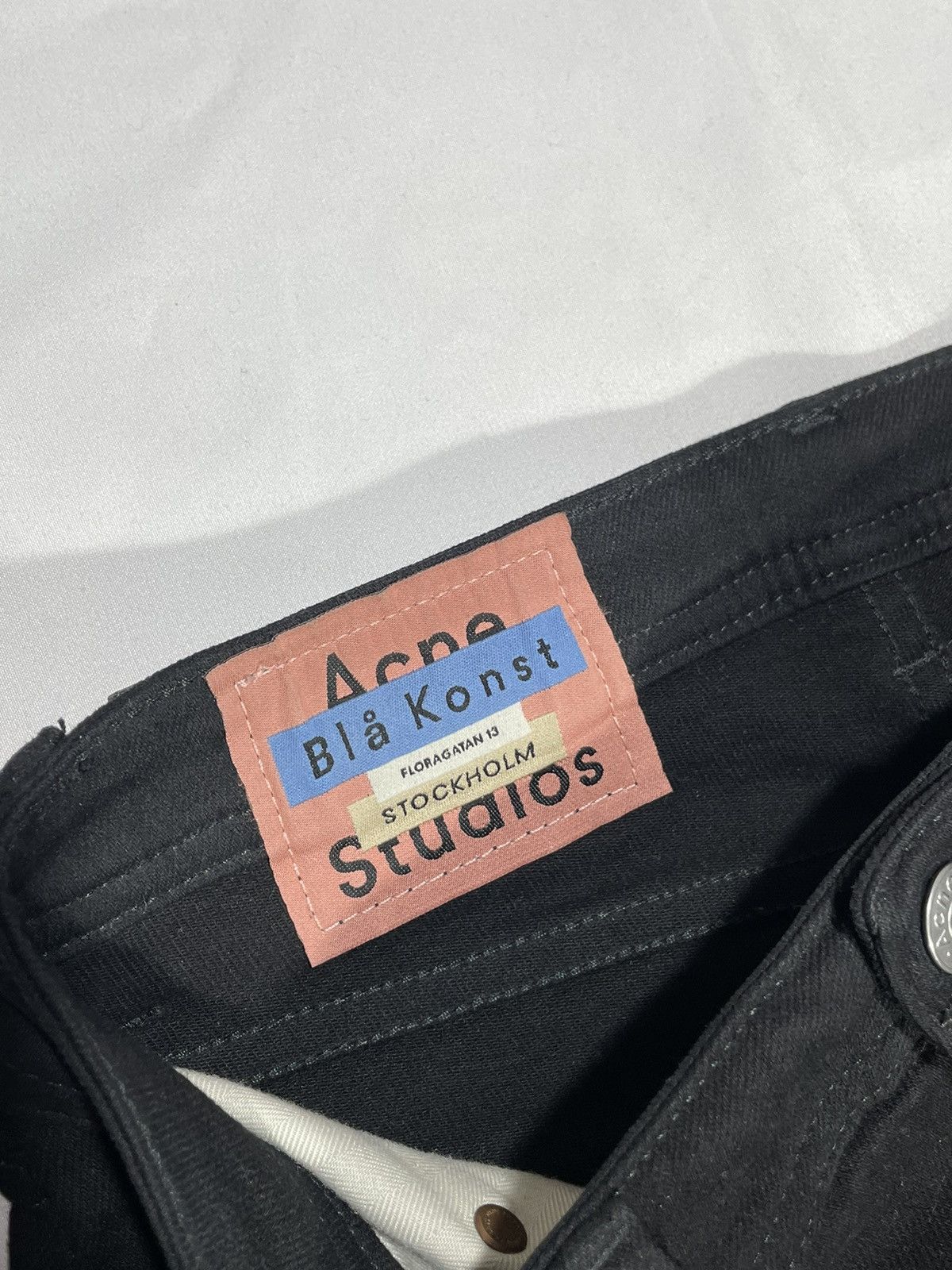Acne Studios Acne Studios Peg Blk jeans Size 27" / US 4 / IT 40 - 6 Thumbnail