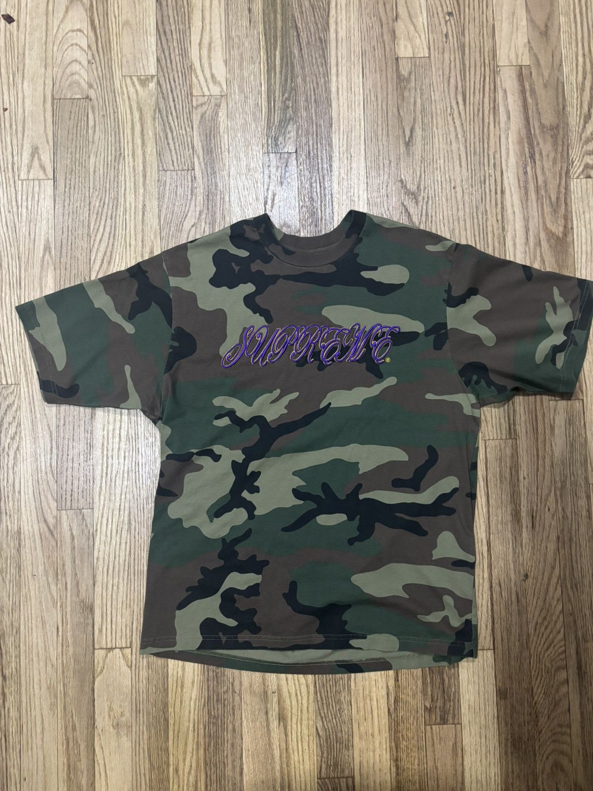 Supreme Supreme camo purple scripted shirt SS26 Size US M / EU 48-50 / 2 - 1 Thumbnail
