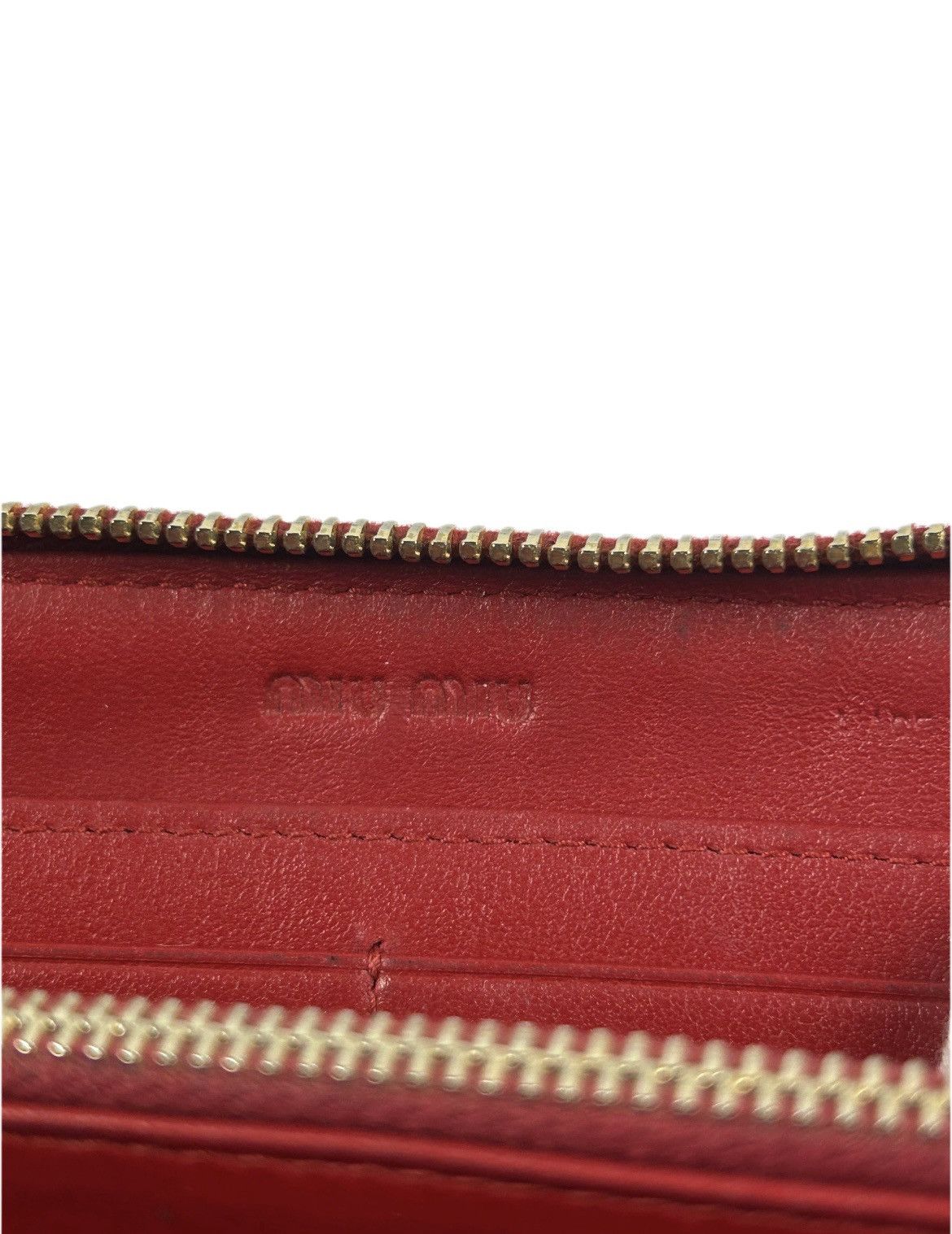 Miu Miu Miu Miu Studded Leather Zippy Wallet Size ONE SIZE - 4 Thumbnail
