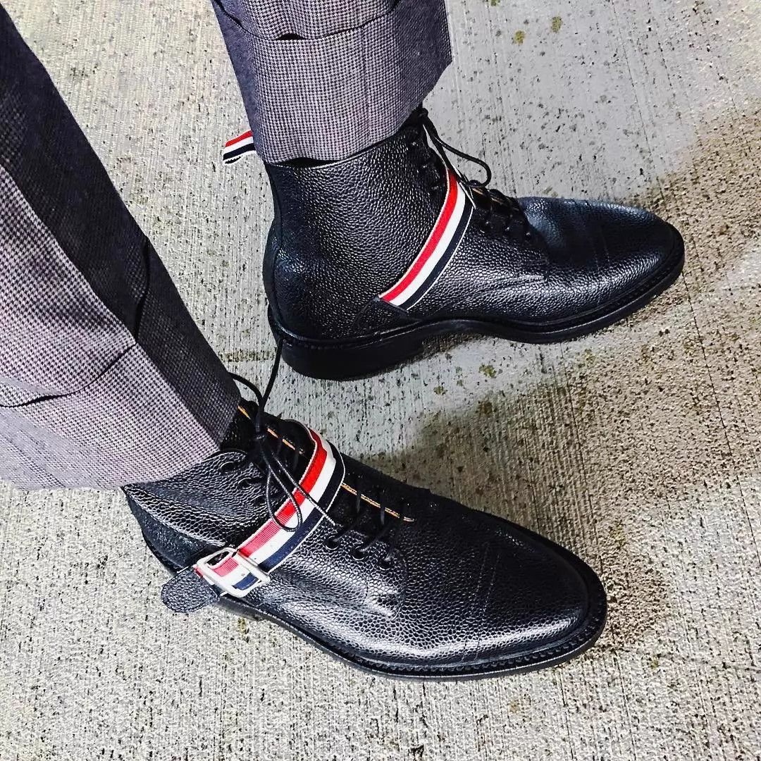Thom Browne TB Classic High-Top Detachable Laces Dog Tooth Sole 5CM US7 Size US 7 / EU 40 - 4 Thumbnail