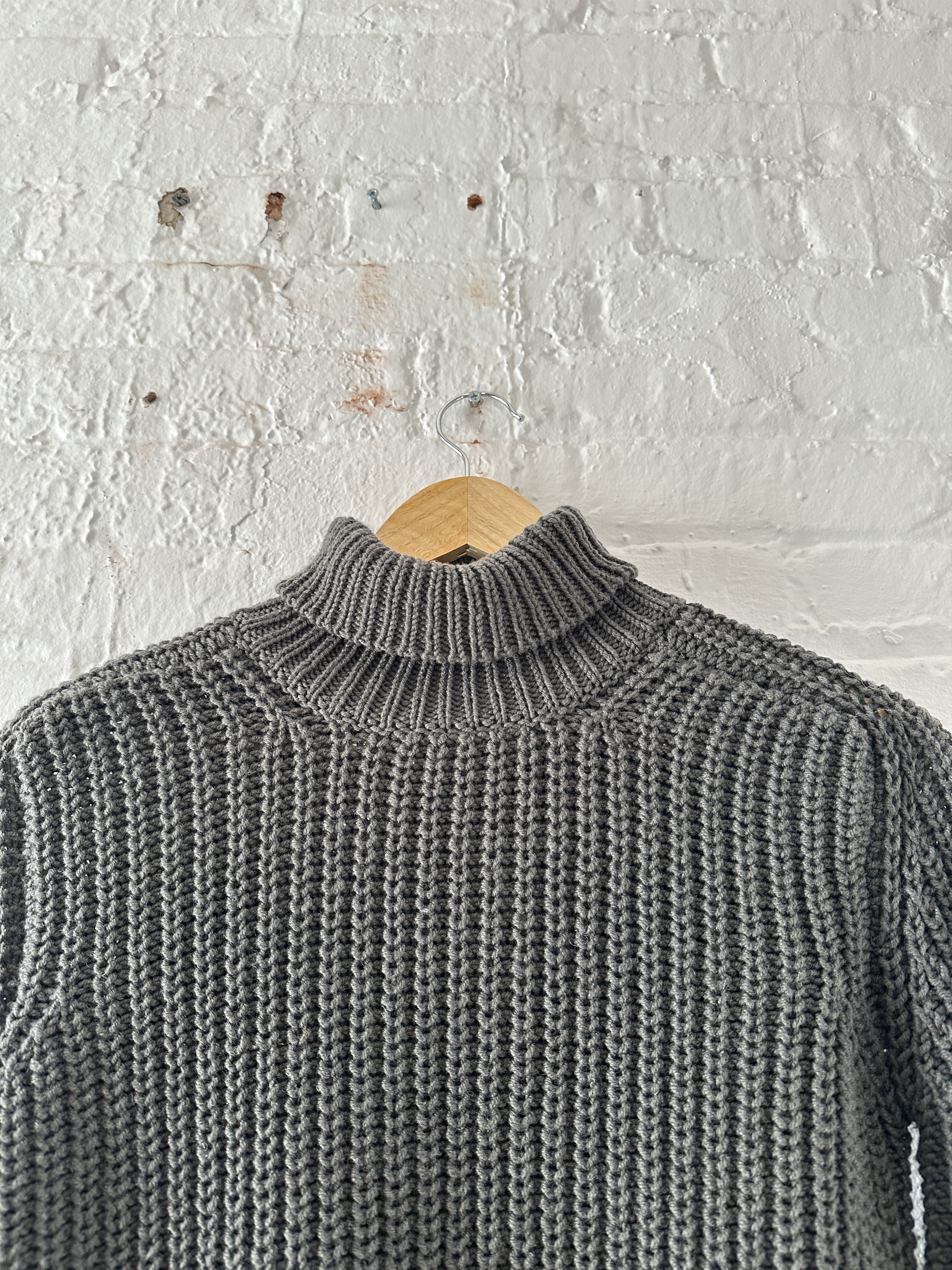 Rick Owens Rick Owens Fisherman Knit 'Moody' Turtleneck Sweater Size US S / EU 44-46 / 1 - 2 Thumbnail