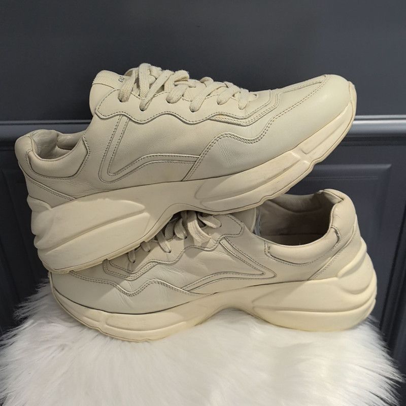Gucci Gucci Rhyton Logo Low-Top Dad Sneakers - Size US 10.5 / EU 43-44 - 6 Thumbnail