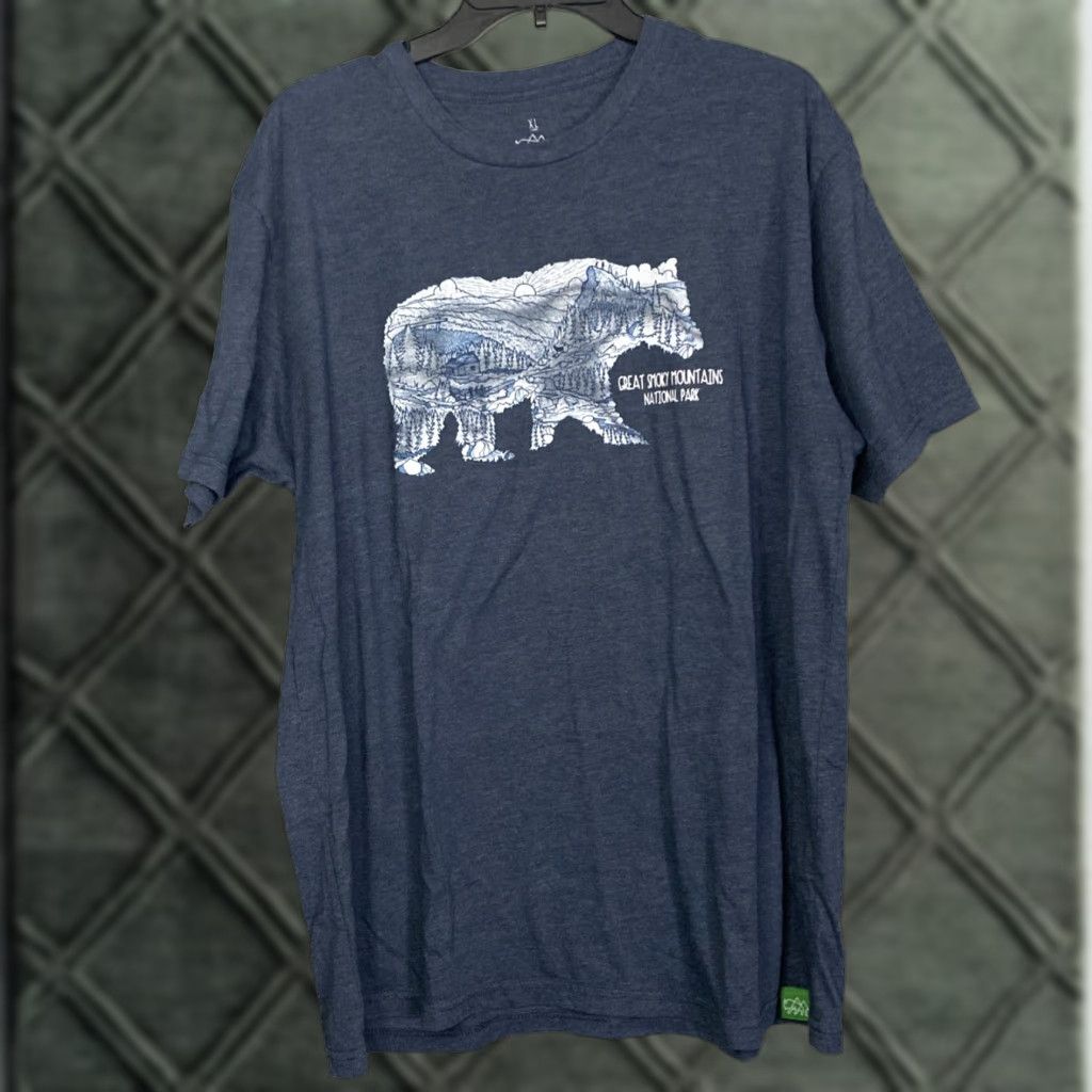 Vintage Great Smoky Mountains National Park T Shirt XL Nature Bear Blue Men 90s? Camping Wild Tribute Shirt XL Mens Blue Nature Bear Camping Size US XL / EU 56 / 4 - 1 Thumbnail