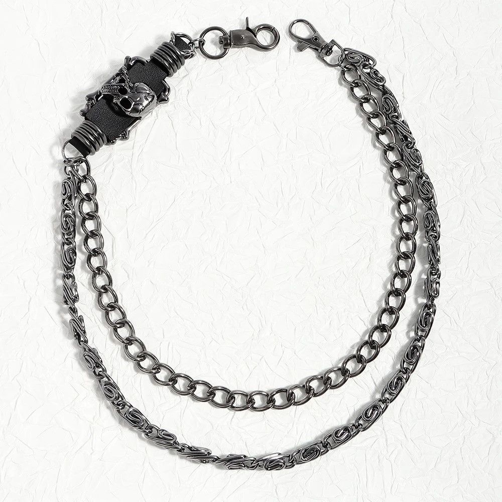 Jewelry Dark Skull Chain Key Chains Wallet Belt Chain Trousers Pants Size ONE SIZE - 7 Thumbnail
