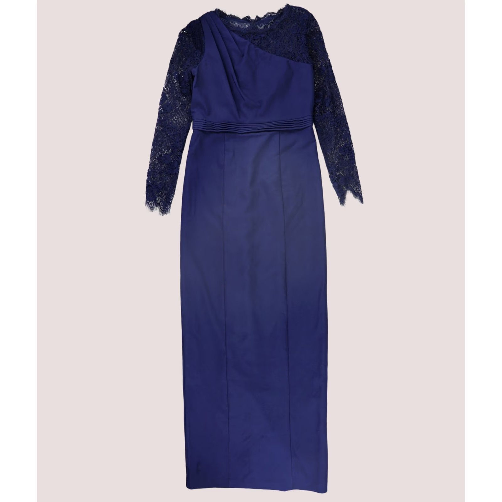 Vintage JS Collections Womens Lace Top Maxi Dress navy Size 6 Size M / US 6-8 / IT 42-44 - 1 Thumbnail