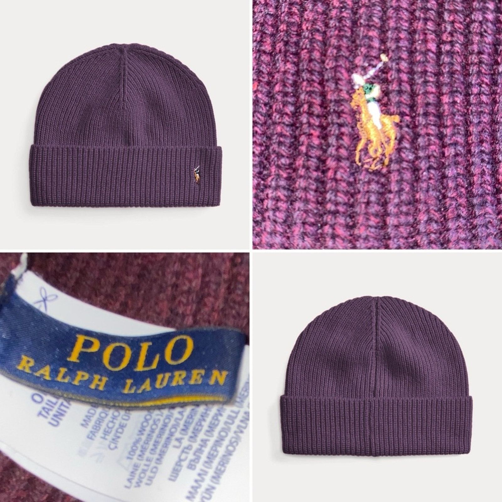 Polo Ralph Lauren POLO Ralph Lauren $78 Signature Pony 100% Merino Beanie OS Size ONE SIZE - 1 Thumbnail