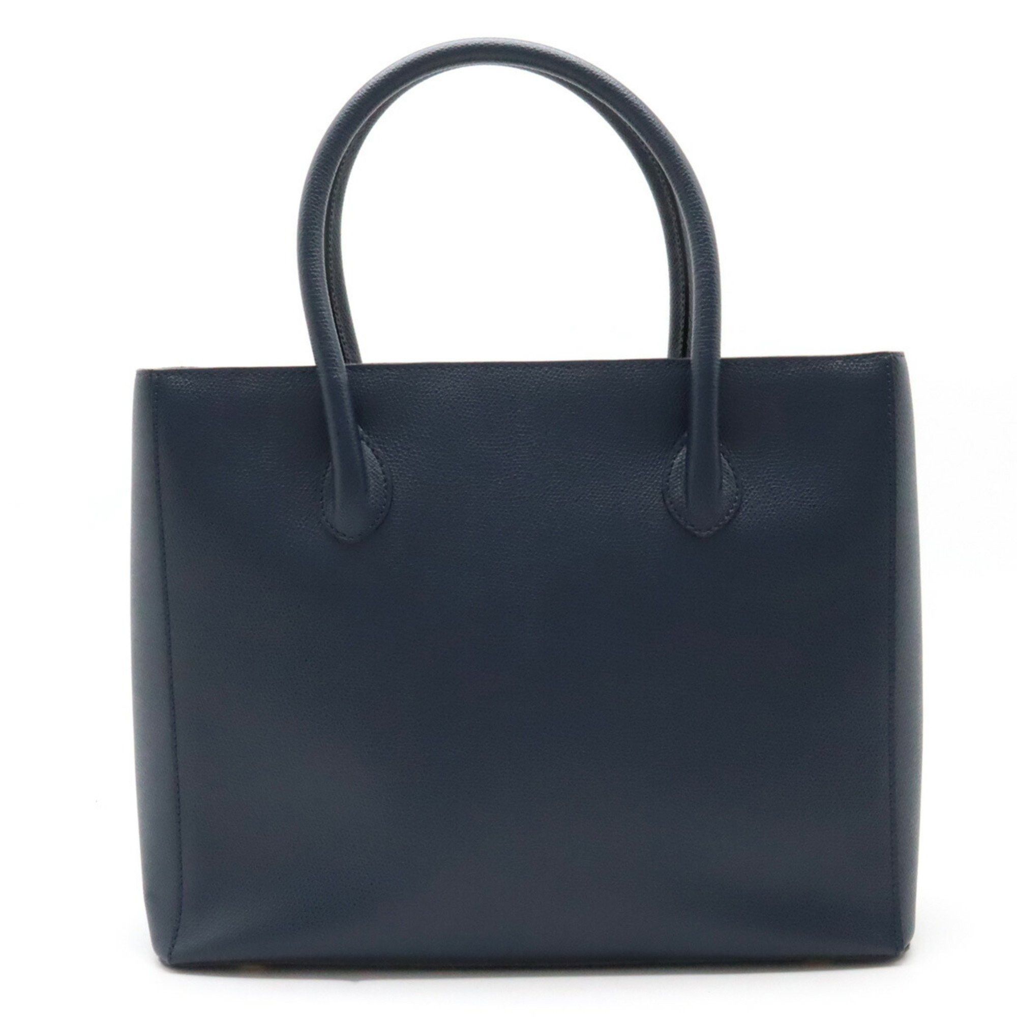 image of Celine Tote Bag Handbag Leather Navy Red, Women's