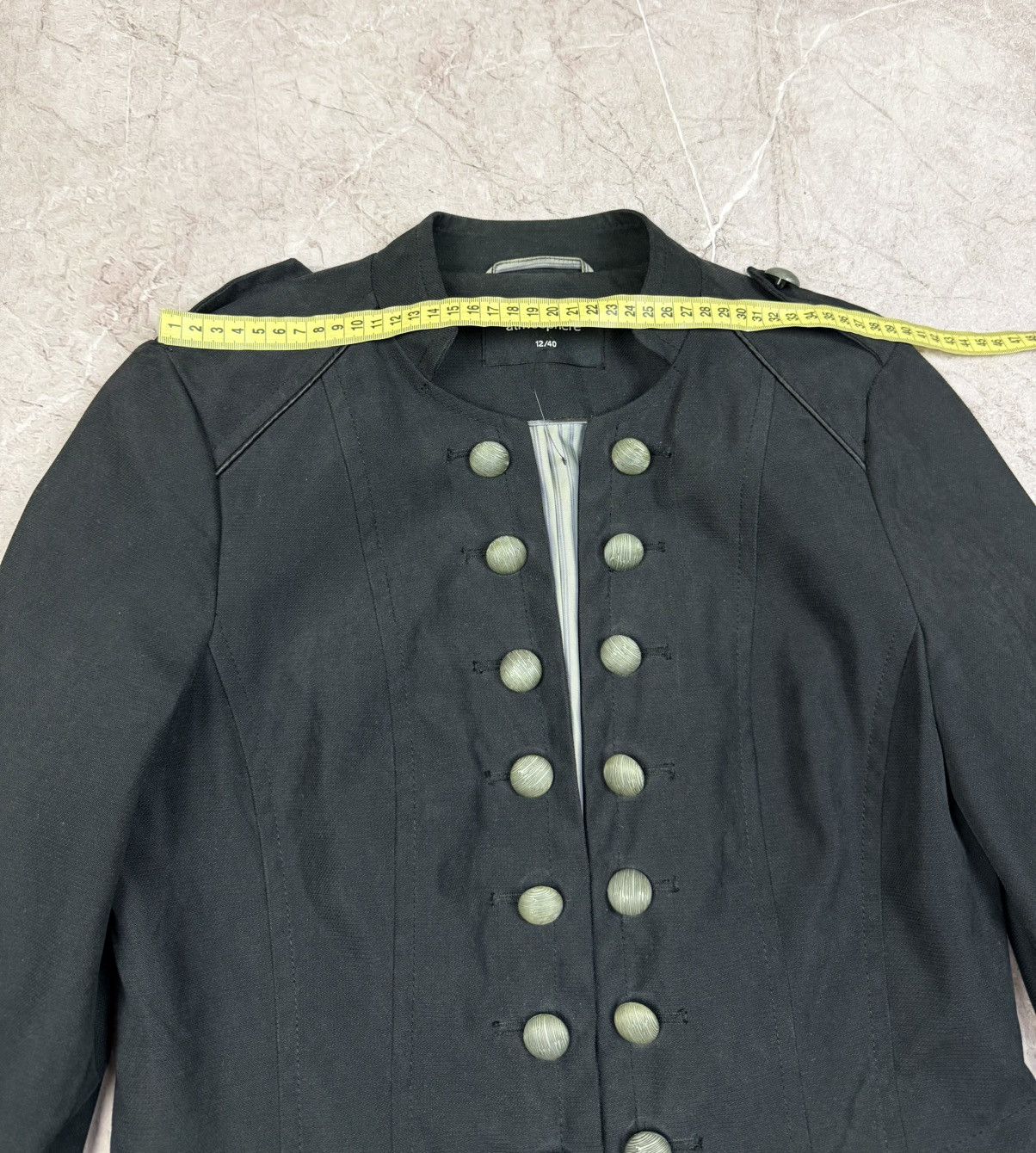 Hysteric Glamour × Undercover 00s Napoleon Military Jacket PPFM LGB YSL Balmain Vibe Size S / US 4 / IT 40 - 10 Thumbnail