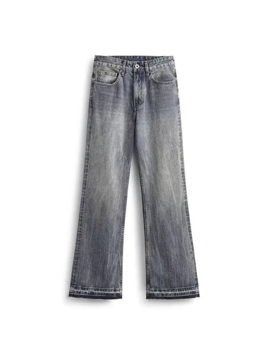 Japanese Brand Vertical Stripe Washed Micro Jeans Size US 32 / EU 48 - 4 Thumbnail