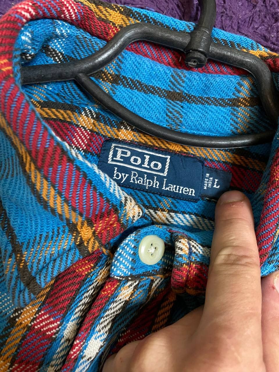 Polo Ralph Lauren Vintage Polo Ralph Lauren Checkered Button Up Shirt Size L Size US L / EU 52-54 / 3 - 2 Thumbnail