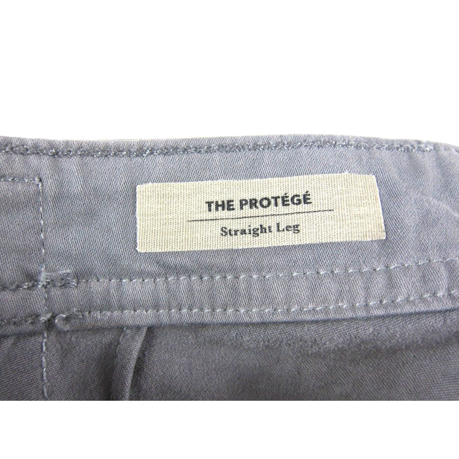 Vintage VINTAGE Adriano Goldschmied The Protege Straight Leg Grey Cotton Stretch Pant Men 33X33 Size US 33 - 3 Thumbnail