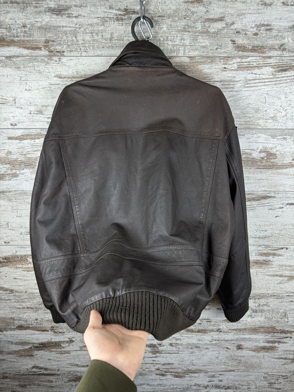 Other Mens Vintage brown George Leather bombers jacket y2k rare Size US XL / EU 56 / 4 - 13 Thumbnail