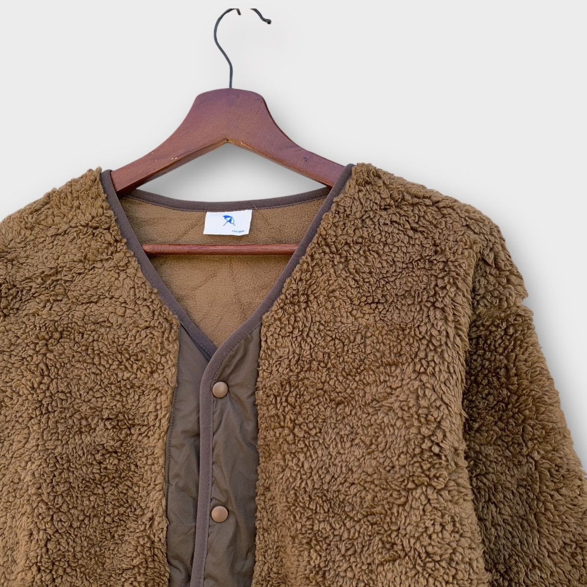 Japanese Brand × Other Fleece Arnold Palmer Brown Cardigan Jacket Size M / US 6-8 / IT 42-44 - 6 Thumbnail