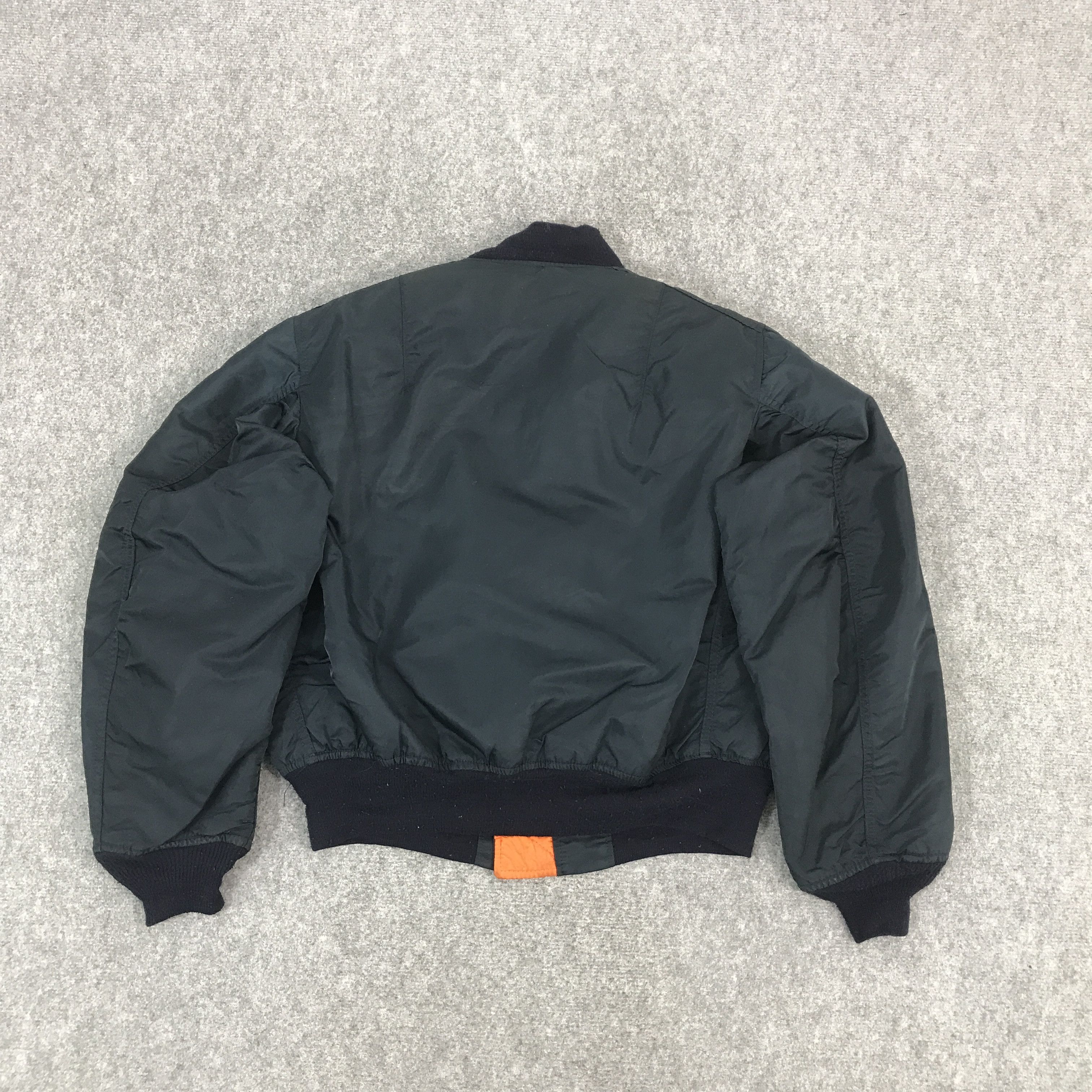 Alpha Industries VTG ALPHA INDUSTRIES NAVY BOMBER JACKET Size US XL / EU 56 / 4 - 2 Thumbnail