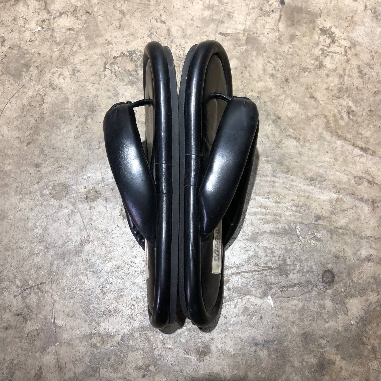 Maison Margiela Maison Margiela MM6 Black Faux Padded Leather slippers Size US 7 / EU 40 - 3 Thumbnail