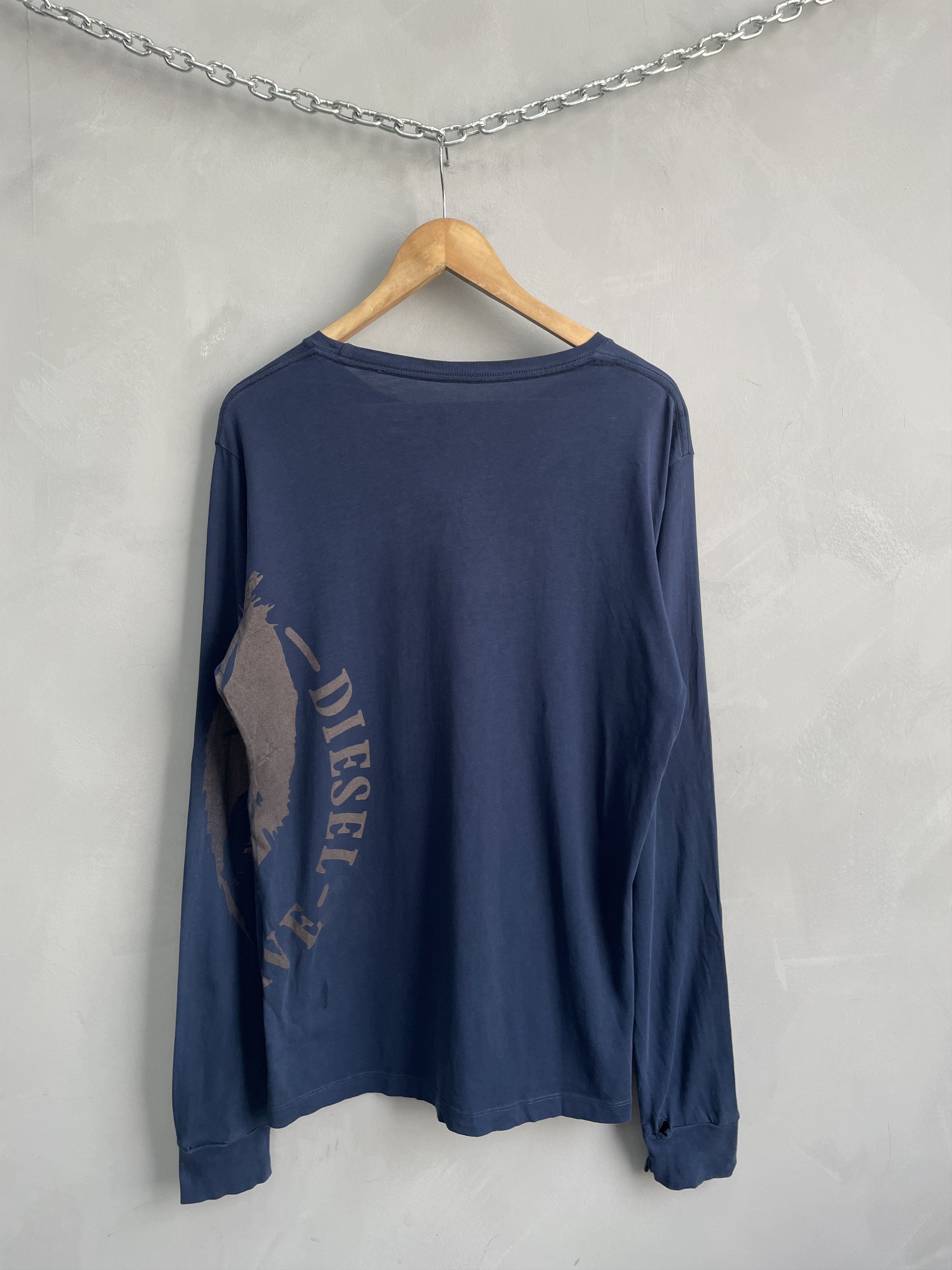 Diesel Rare Diesel big logo longsleeve y2k Size US L / EU 52-54 / 3 - 9 Thumbnail