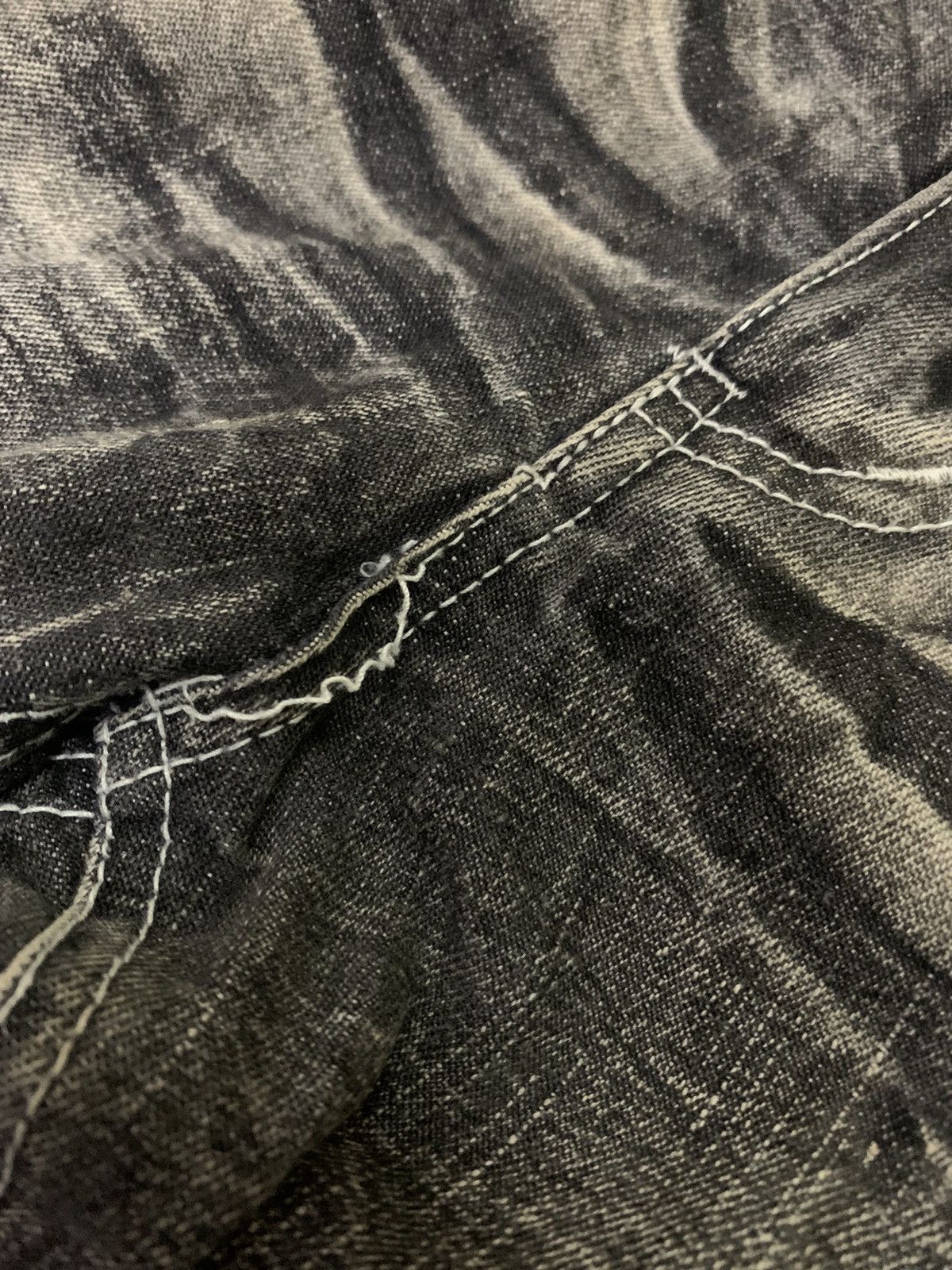 LOWBOX Vintage Japanese Lowbox Ripped Denim Size US 35 - 6 Thumbnail