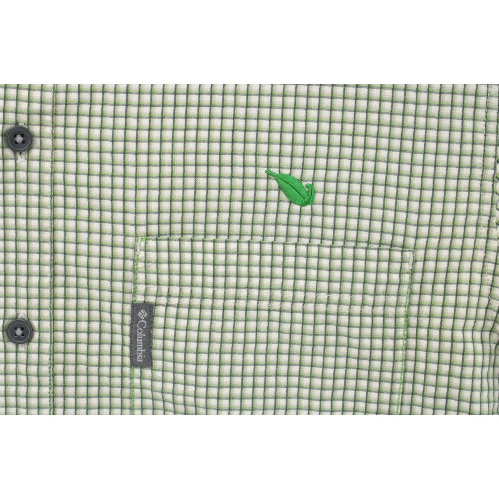 Vintage COLUMBIA Shirt Men's L Green Check Long Sleeve Button-Down Outdoor Fishing State: Men Size US L / EU 52-54 / 3 - 3 Thumbnail