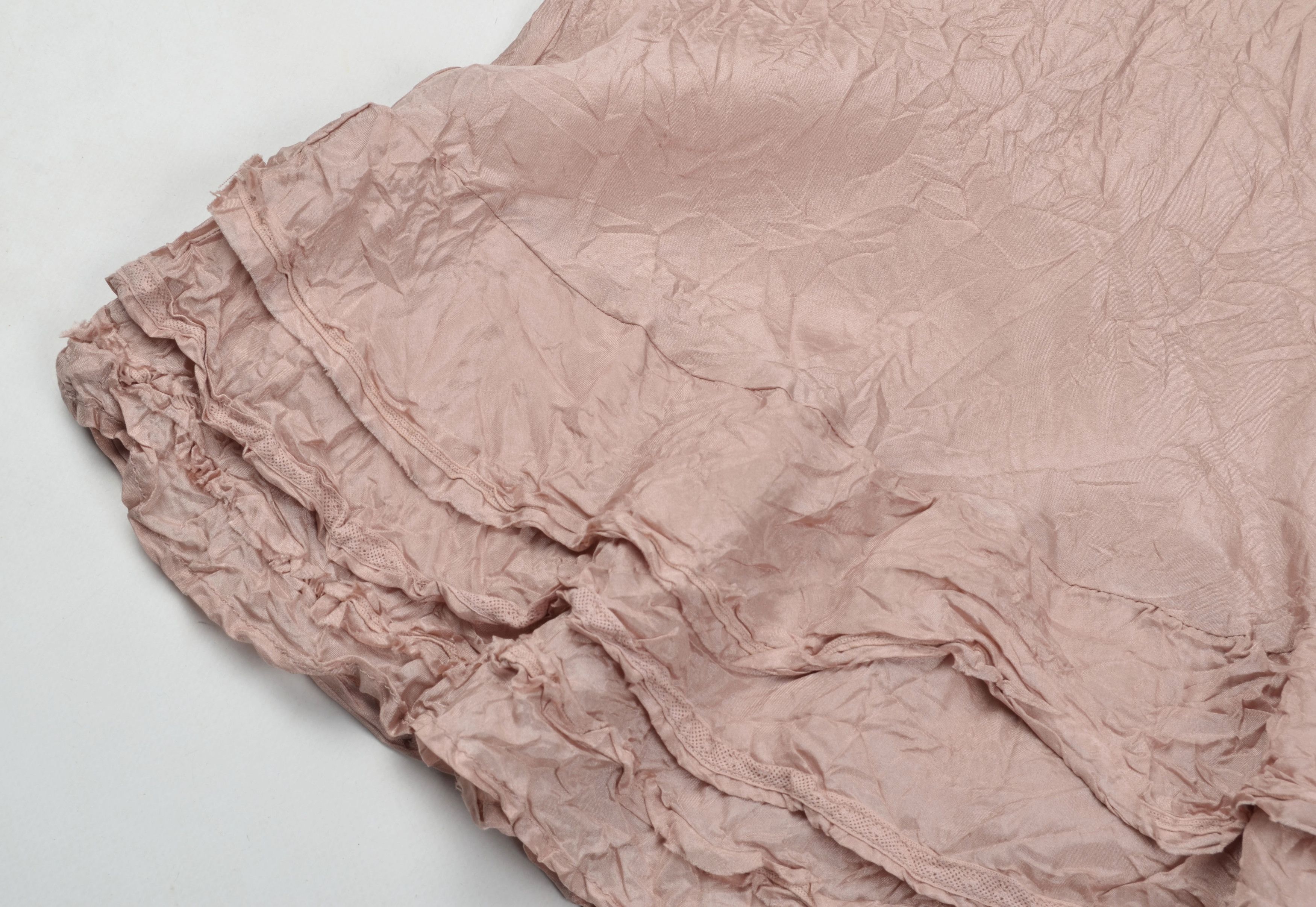 Other Nile Atelier Y2K Dusty Rose Cottage Coquette Silk Skirt Size 23" - 6 Thumbnail