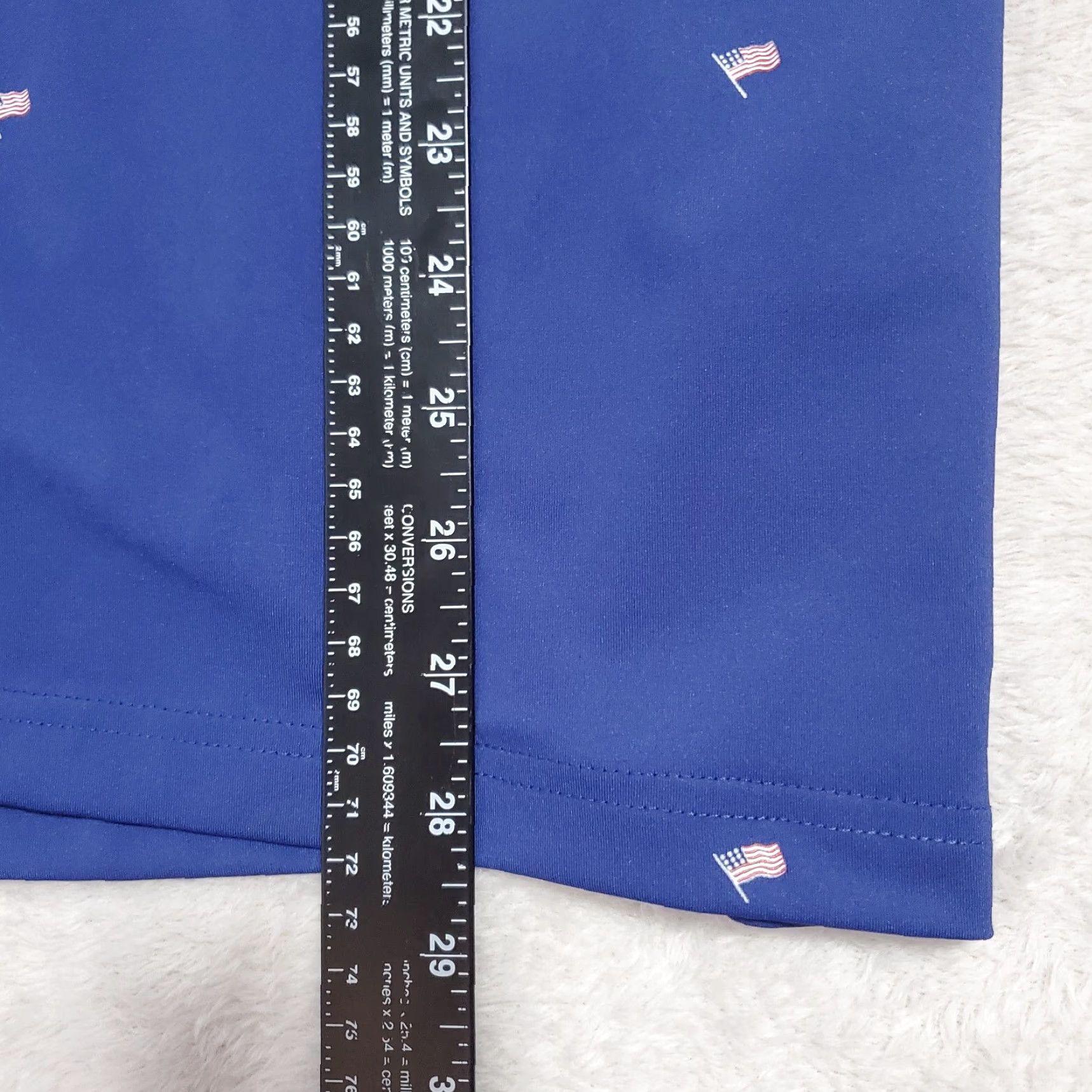Vintage VINTAGE San Soleil Shirt Men L Blue Flag Print Sol Tek ICE 1/4 Zip Sun Protection UV50 Size US L / EU 52-54 / 3 - 6 Thumbnail