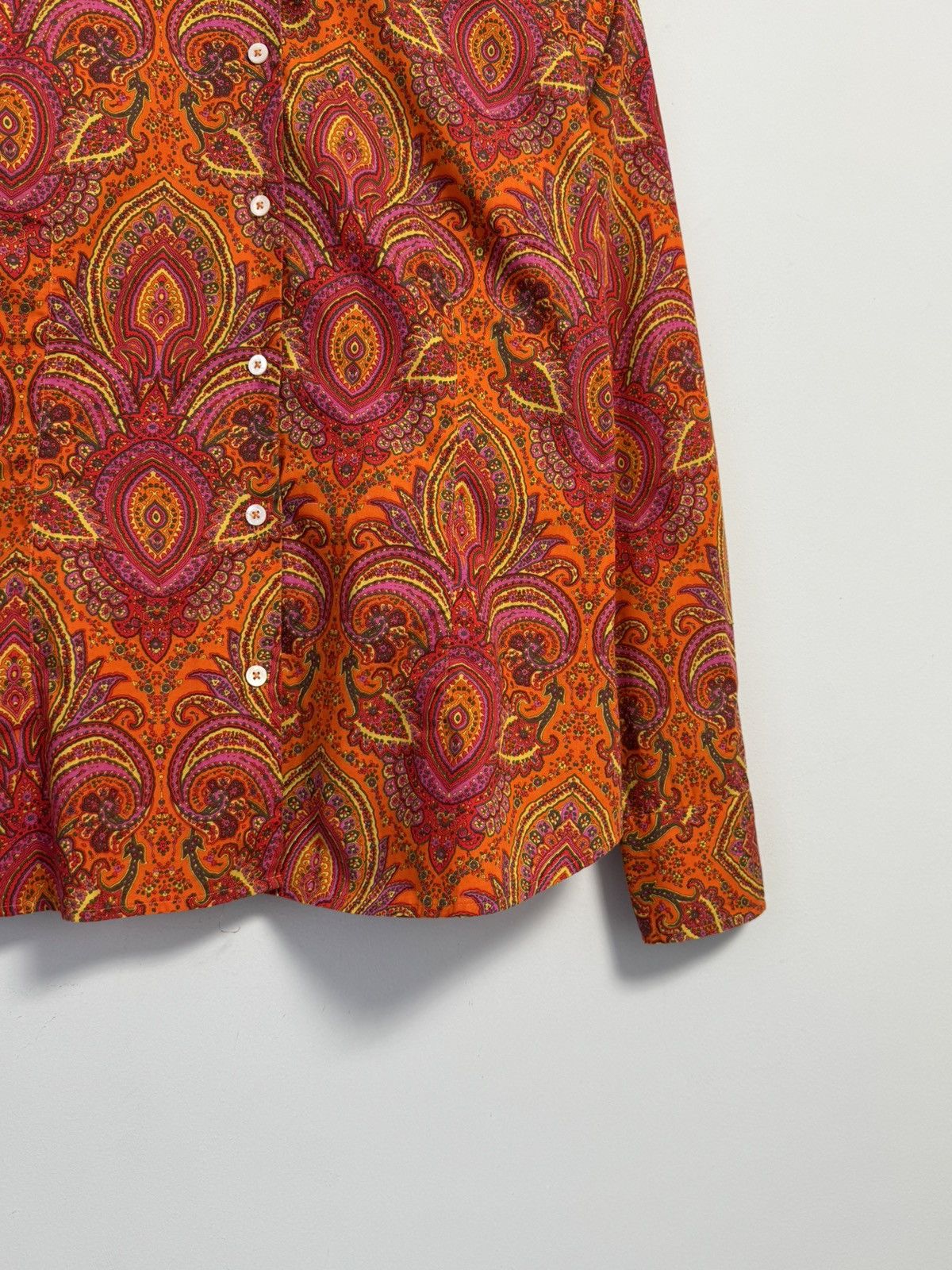 Bogner Bogner Women’s Paisley Print Button Shirt Bright Long Sleeve Size XL / US 12-14 / IT 48-50 - 3 Thumbnail