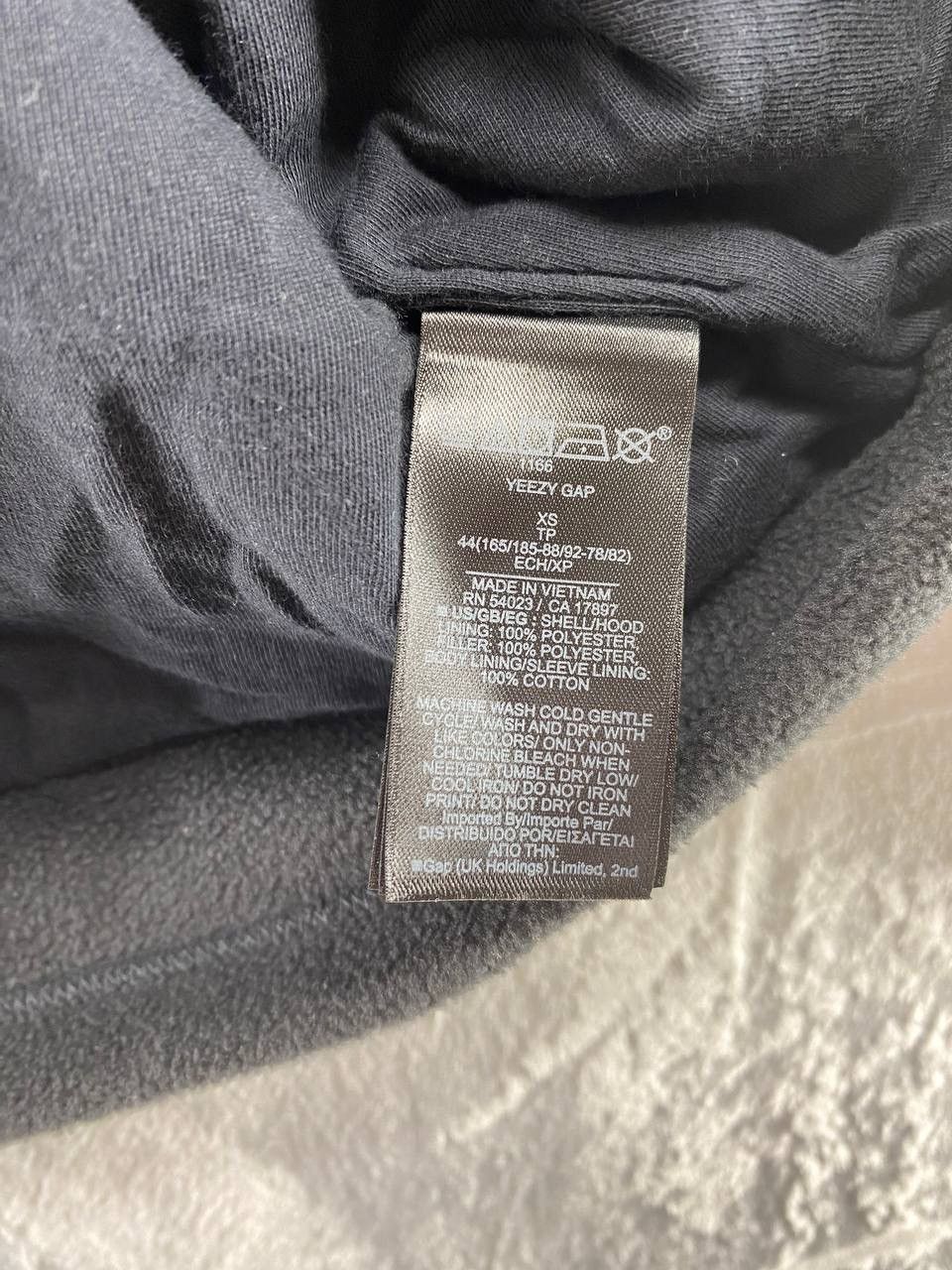 Gap × Kanye West YEEZY Gap Polar Fleece Padded Hoodie Black XS Size US XS / EU 42 / 0 - 5 Thumbnail