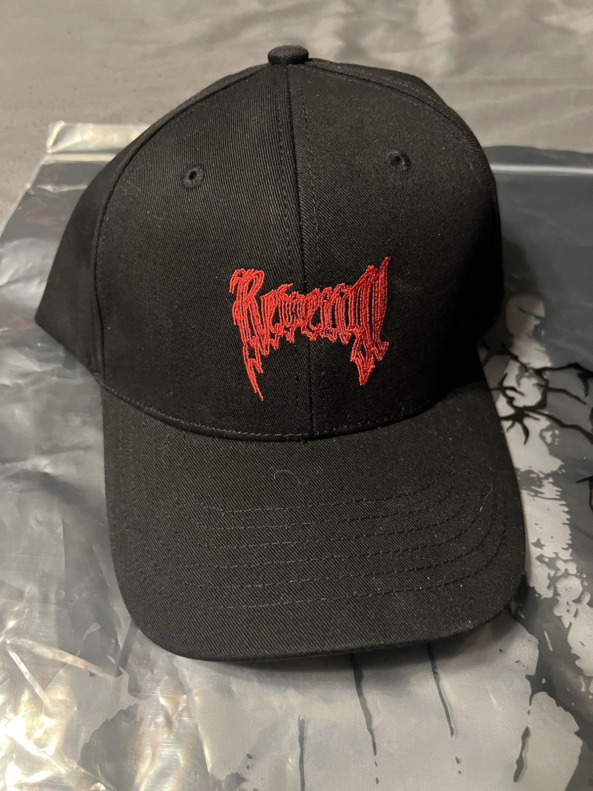 Revenge X “17” EMBROIDERED CAP BLACK/RED Size ONE SIZE - 3 Thumbnail