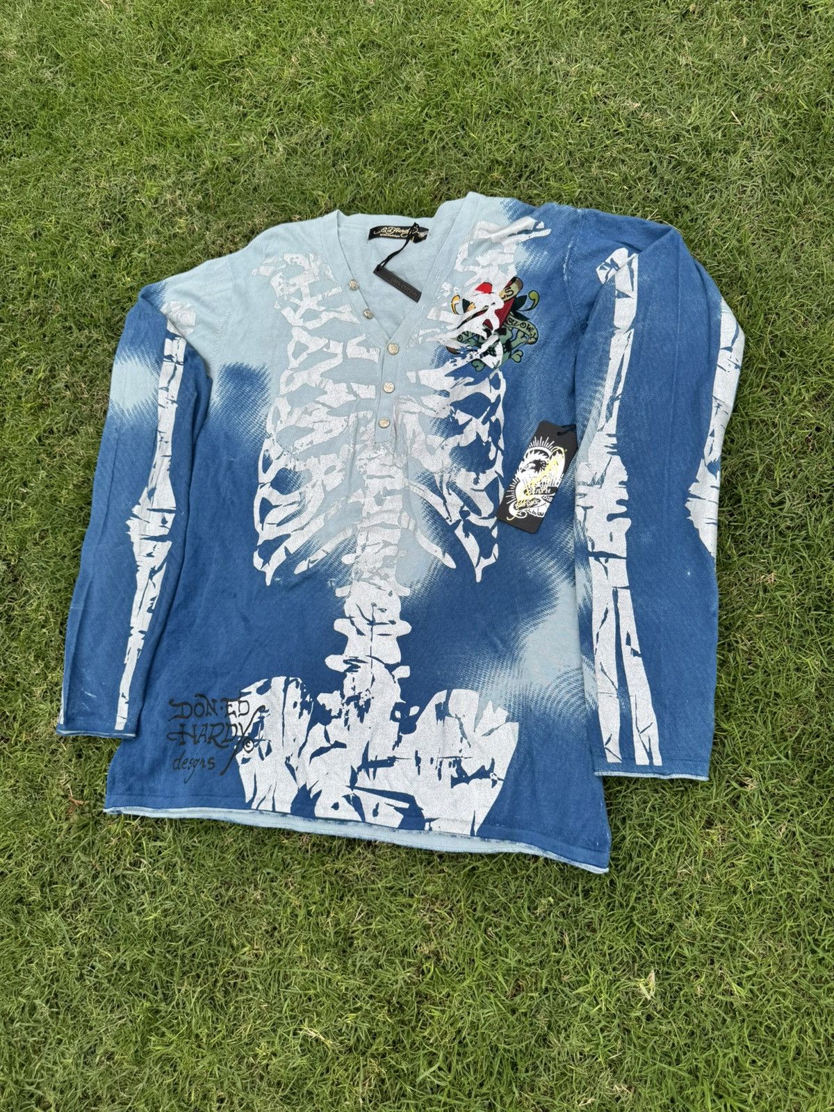 Ed Hardy Ed Hardy by Christian Audigier Cardigan Amazing Condition Size US XL / EU 56 / 4 - 2 Thumbnail