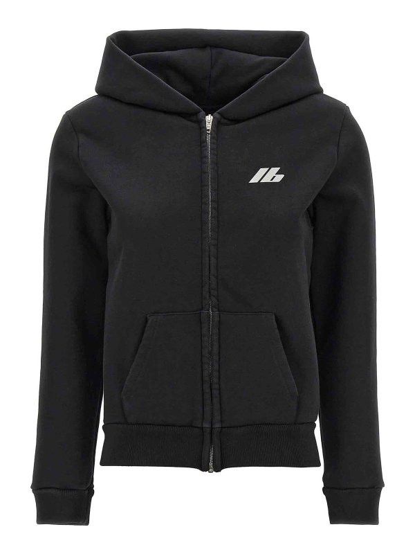 Balenciaga o1s1wg110226 Activewear Zip-Up Hoodie Small Fit In Black Size US M / EU 48-50 / 2 - 1 Thumbnail