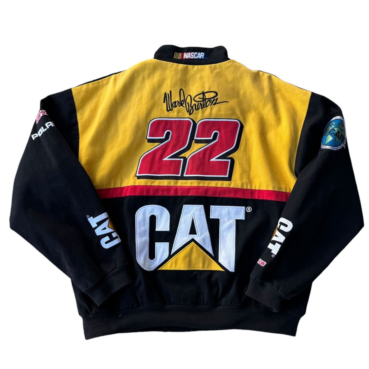 Caterpillar × NASCAR × Vintage Caterpillar Ward Burton Vintage 90s NASCAR Racing Jacket 90s Size US M / EU 48-50 / 2 - 9 Thumbnail
