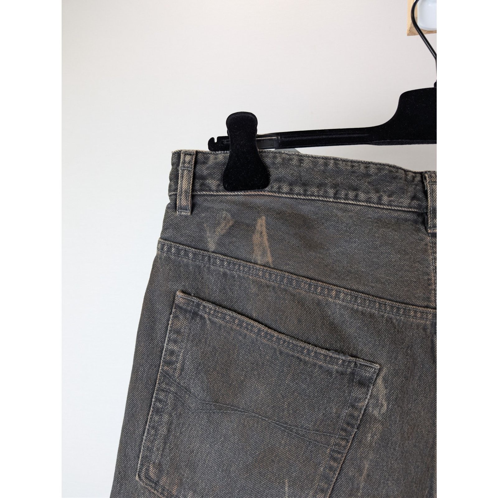 Balenciaga o1rshd1 34-36 Organic Japanese Oversized Denim Baggy Pants Size US 26 / EU 42 - 14 Thumbnail