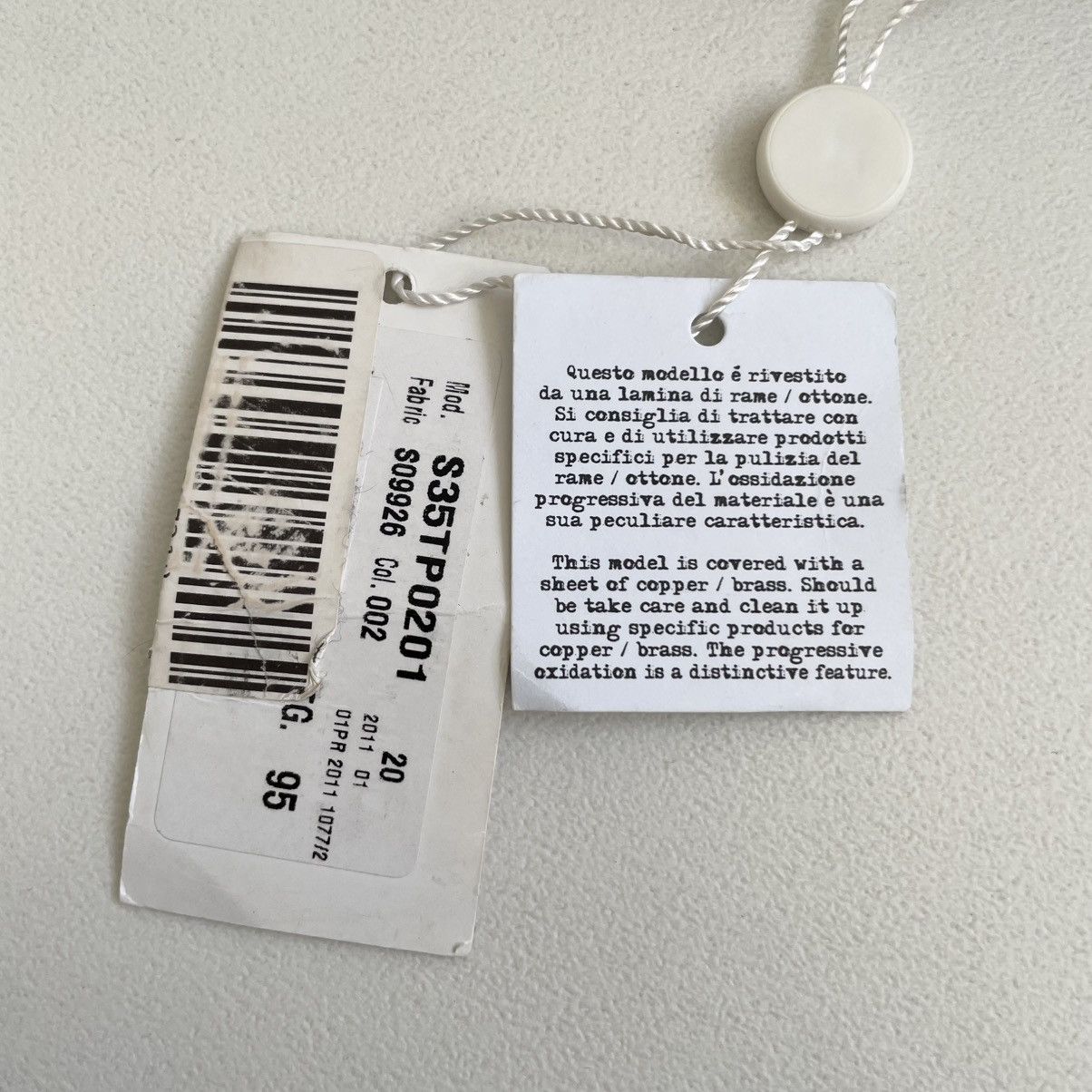 Maison Margiela S/S 11 ‘Woodgrain’ Buckle Leather Belt Size 36 - 10 Thumbnail