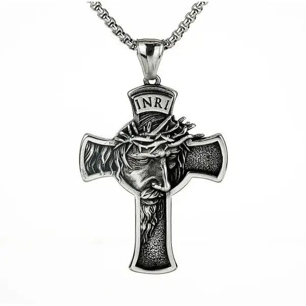 Jewelry Hirosue x Rieko Cross Pendant Necklace Jesus Chain Size ONE SIZE - 7 Thumbnail
