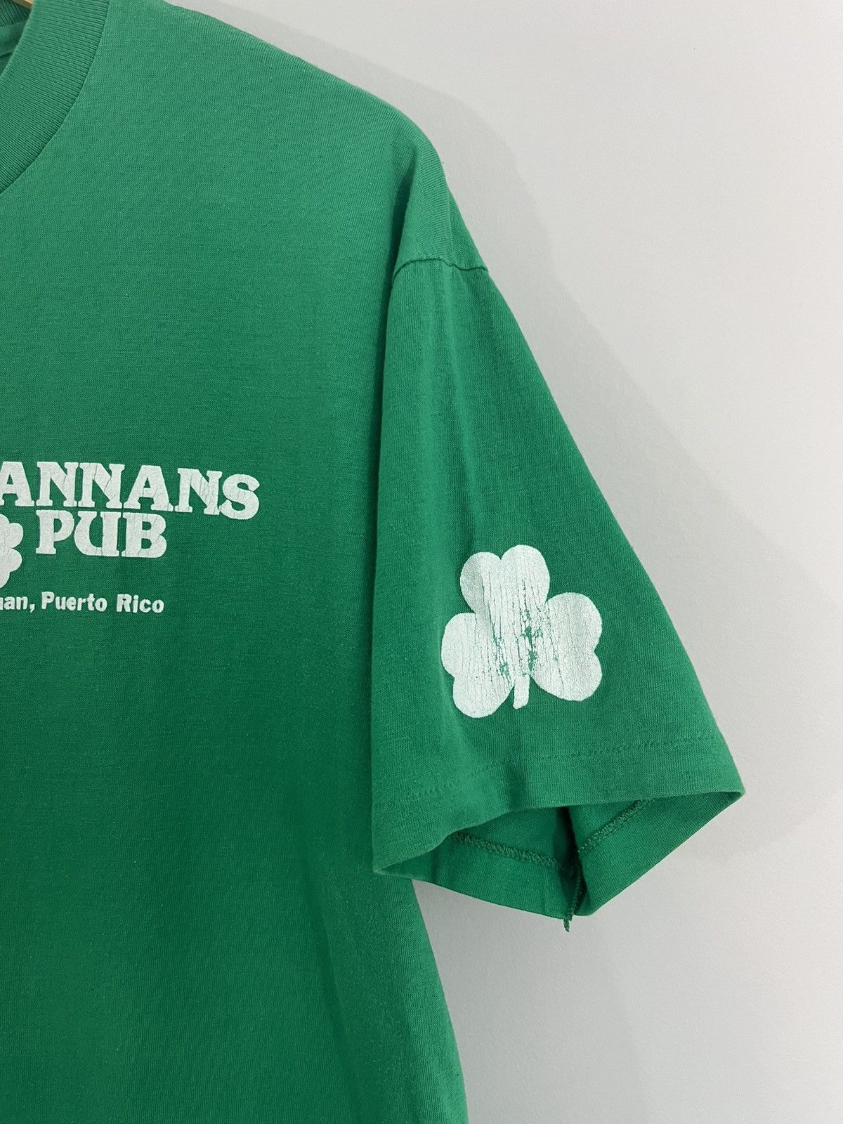 Vintage Single Stitch Vintage Puerto Rico Irish Faded Tee Size US L / EU 52-54 / 3 - 6 Thumbnail