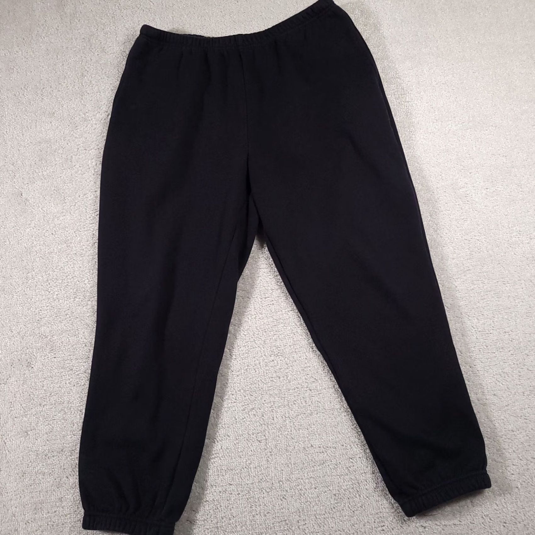 Fabletics VINTAGE Fabletics Cozy Fleece Go To Jogger Sweatpant Womens Large Crop Black Lounge Size 30" / US 8 / IT 44 - 2 Thumbnail