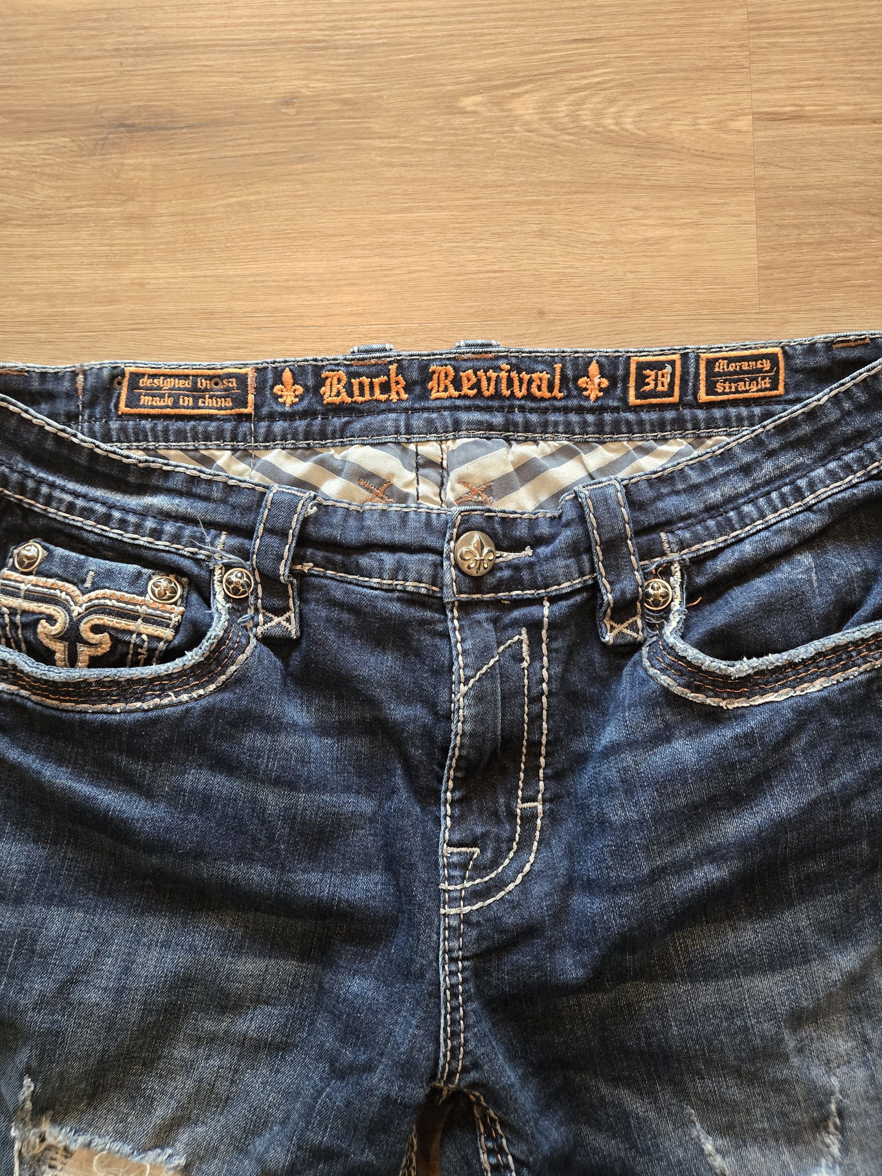 Rock Revival Rock Revival Ripped Jeans Size US 38 / EU 54 - 3 Thumbnail